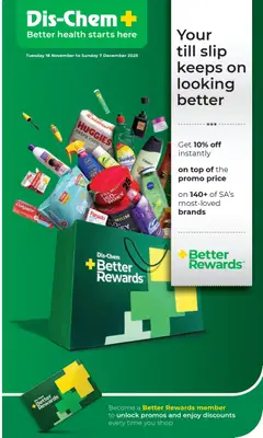 Dis-Chem specials catalogue – valid from 18.11.2025