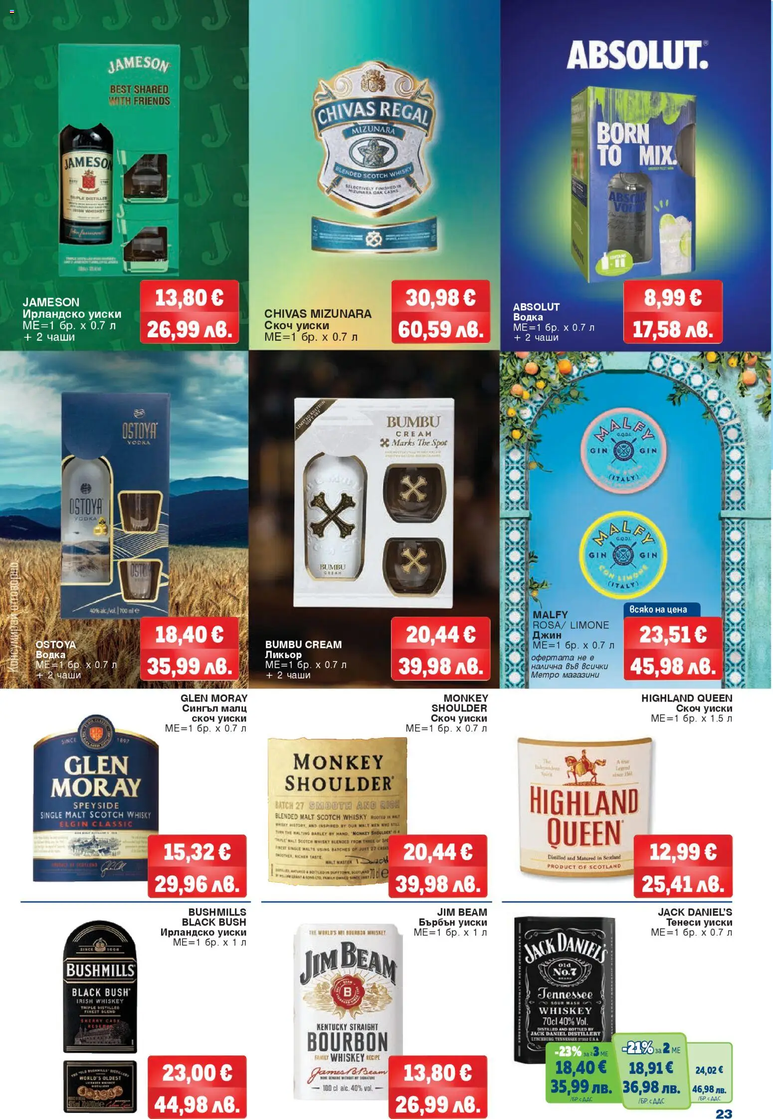 {H1} | Страница: 23 | Продукти: Бърбън, Джин, Уиски, Ирландско уиски