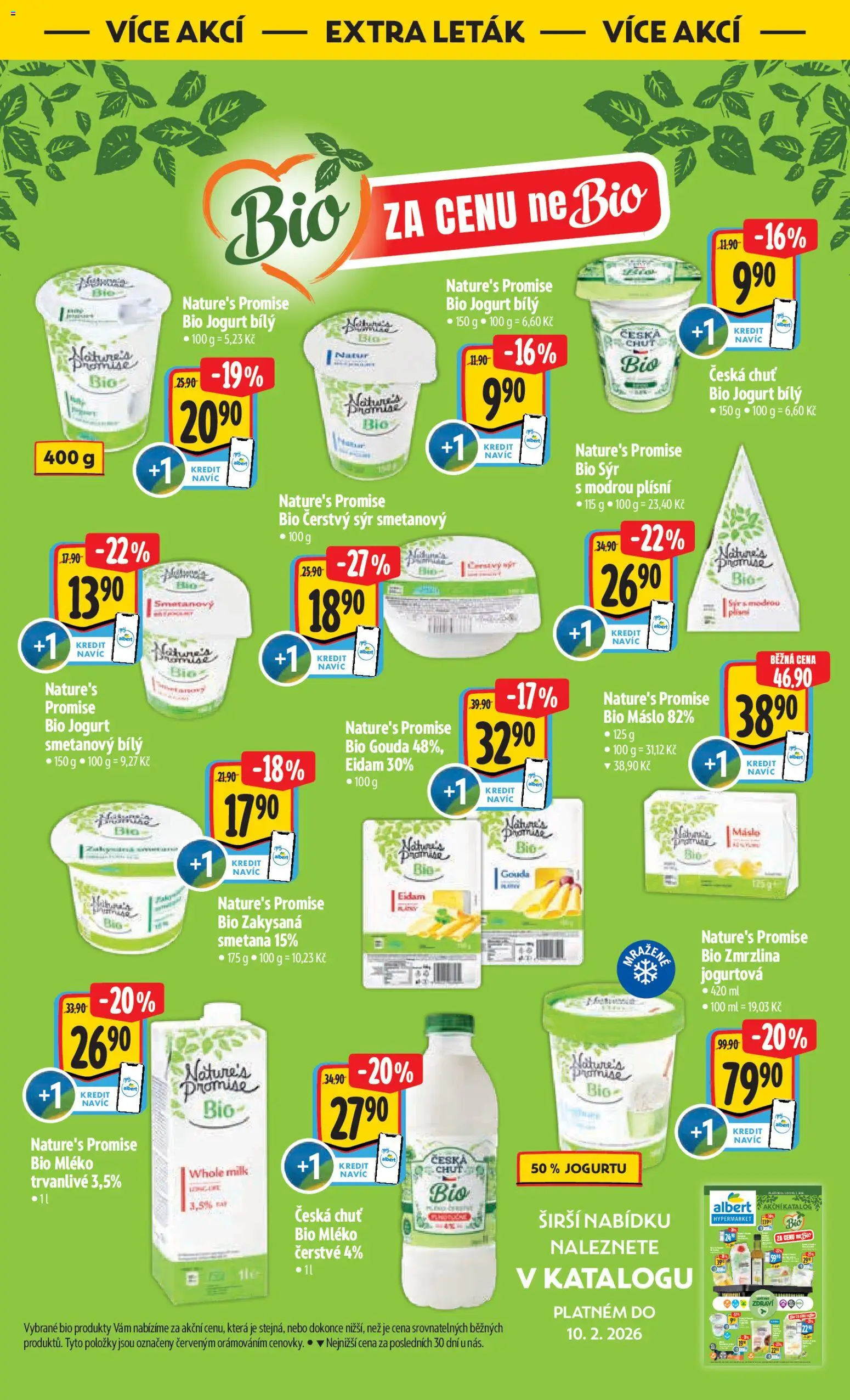 Albert leták - Hypermarket od 28.01.2026 | Strana: 35 | Produkty: Bio jogurt, Máslo, Sýr, Smetana