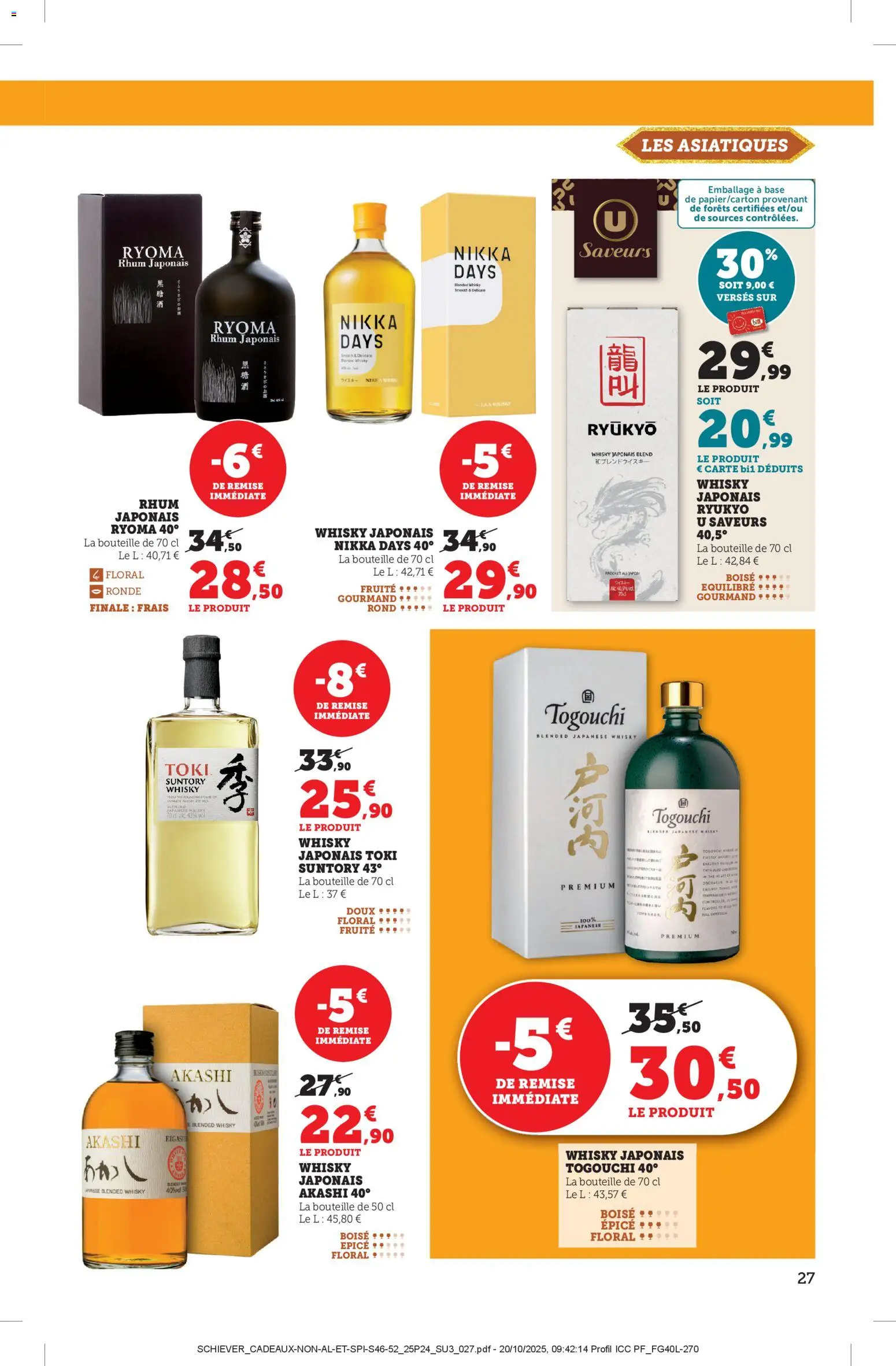 {H1} | Page: 27 | Produits: Whisky, Base, Rhum, Whisky japonais