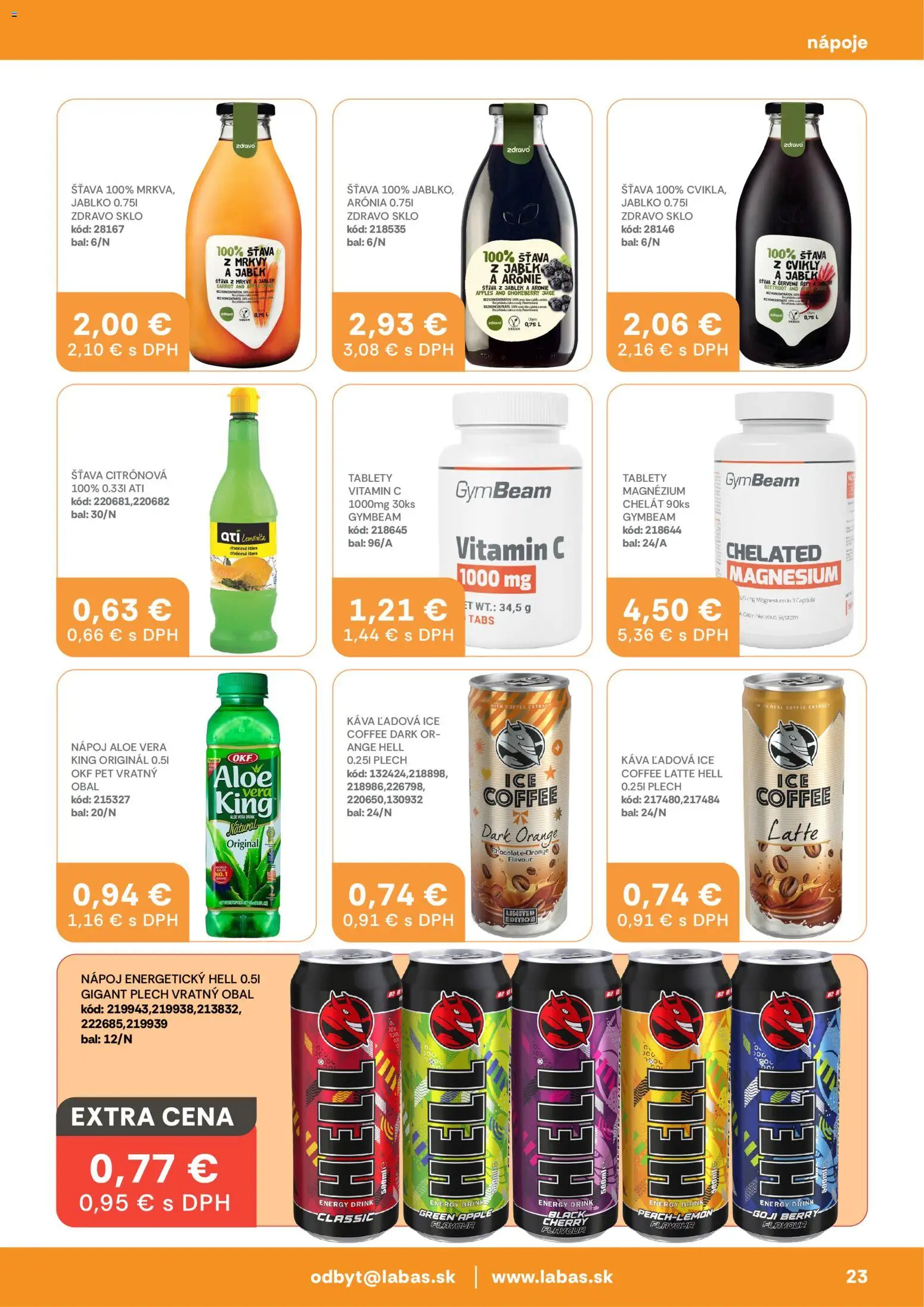 Nové Labaš akcie – leták je platný od 10.04.2026 | Strana: 23 | Produkty: Káva, Apple