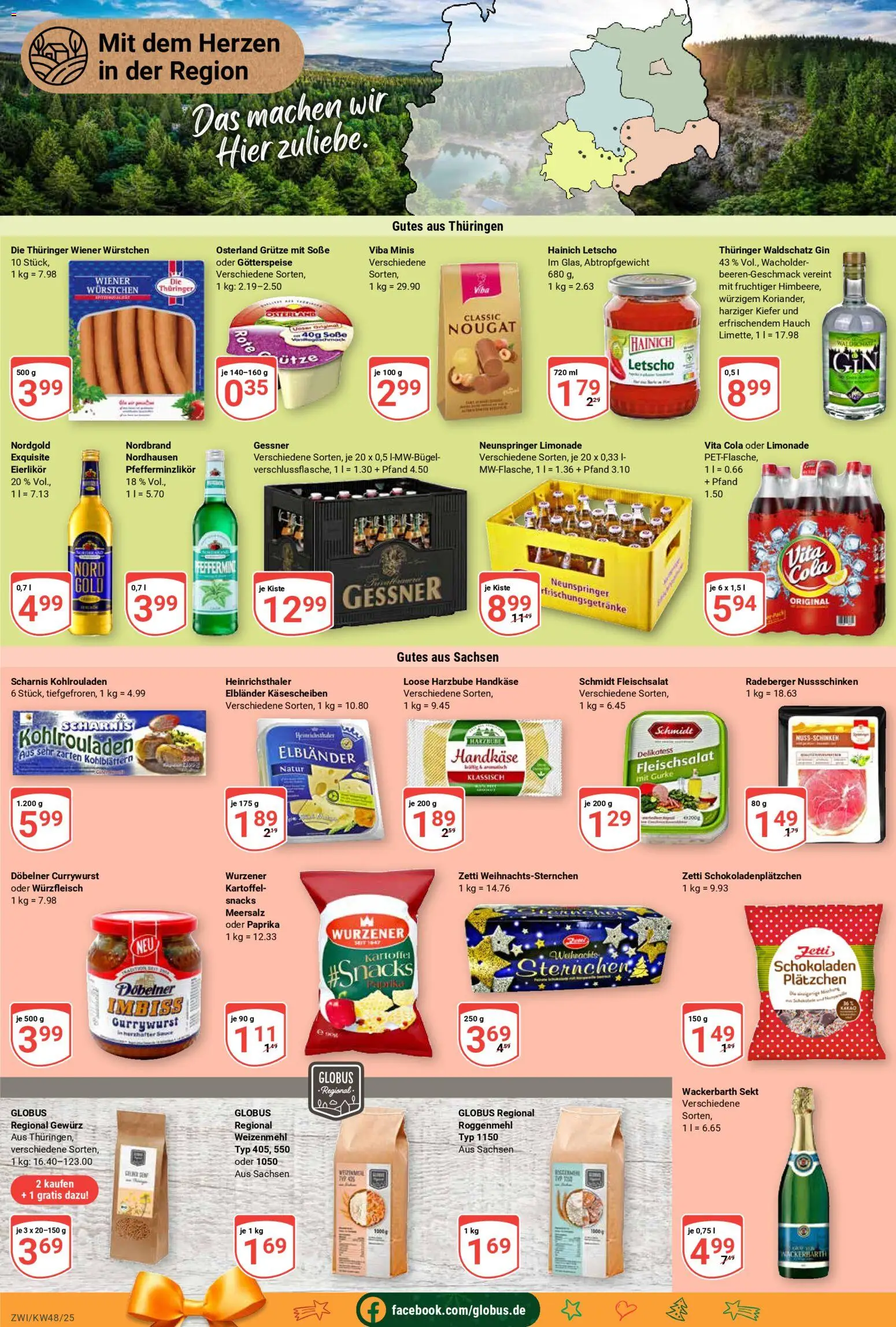 Globus prospekt Zwickau	 – gültig ab 24.11.2025 | Seite: 23 | Produkte: Cola, Sekt, Limonade, Paprika