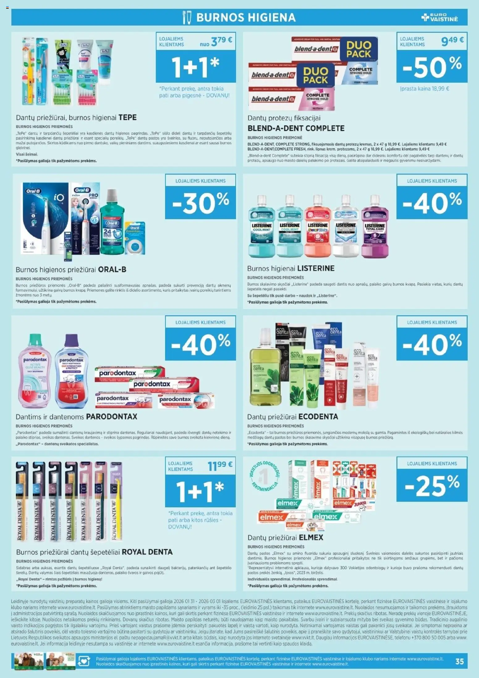EUROVAISTINĖ akcijos nuo 31.01.2026 | Puslapis: 35 | Prekių: Šepetėlis