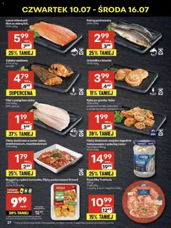 Delikatesy Centrum Gazetka - Sklepy Własne od 10.07.2025 | Strona: 27 | Produkty: Piersi, Pstrąg, Pizza, Filet z łososia