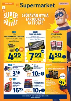 K-Supermarket-mainoslehti voimassa 05.02.2026 alkaen