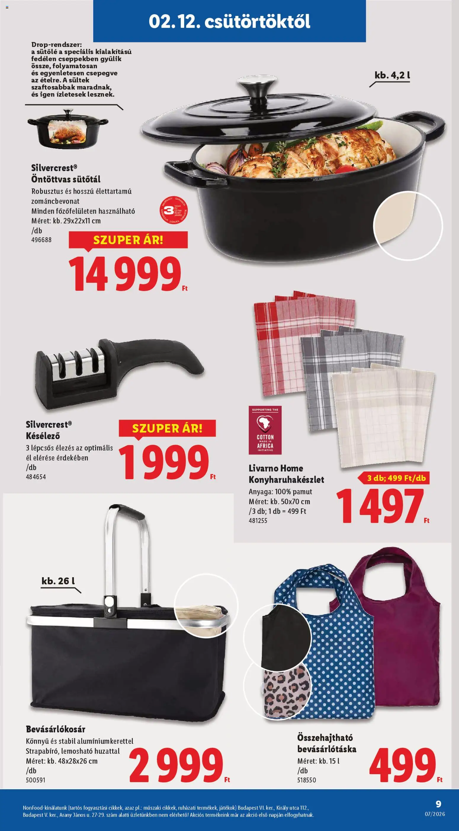 Lidl akciós ujság - amely érvényes a következő dátumtól: 12.02.2026 | Oldal: 9