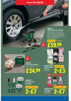 Preview of Lidl - Super Savers valid from 09.04.2026 | Page: 17 | Products: Pressure washer, Yankee Candle