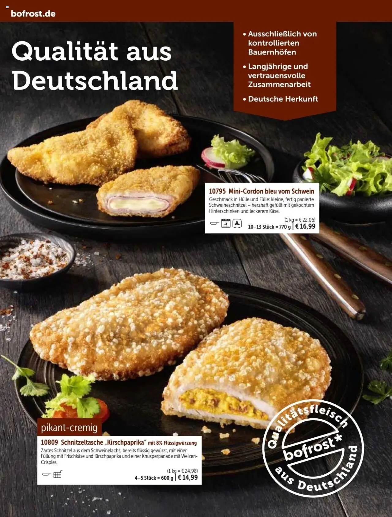 Bofrost Katalog – gültig ab 07.09.2025 | Seite: 82 | Produkte: Hülle, Schnitzel, Frischkase