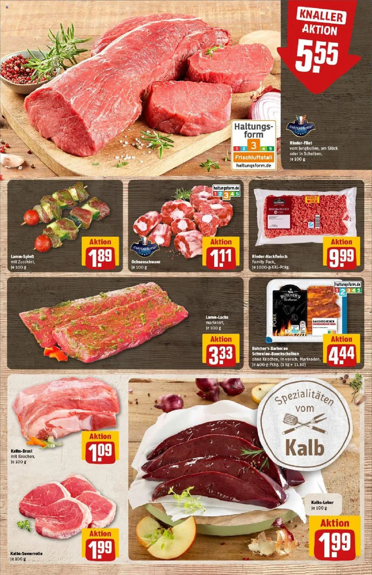 Rewe prospekt Euskirchen	 - gültig ab dem 20.07.2025 | Seite: 9 | Produkte: Rinderfilet, Kalbsleber