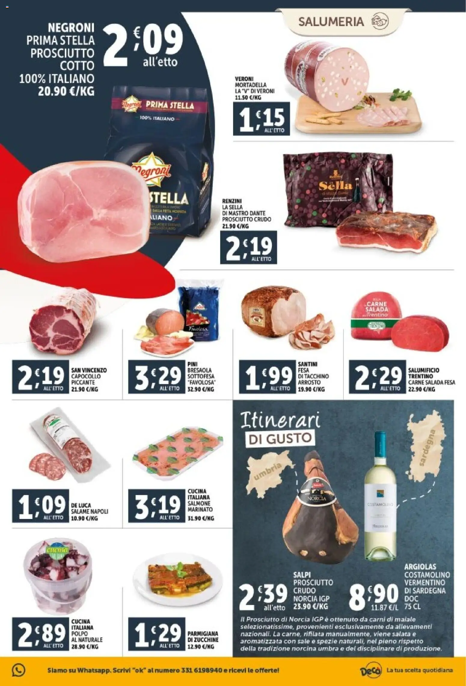 Volantino Decò del 29.12.2025 | Pagina: 5 | Prodotti: Salame, Maiale, Spezie, Zucchine