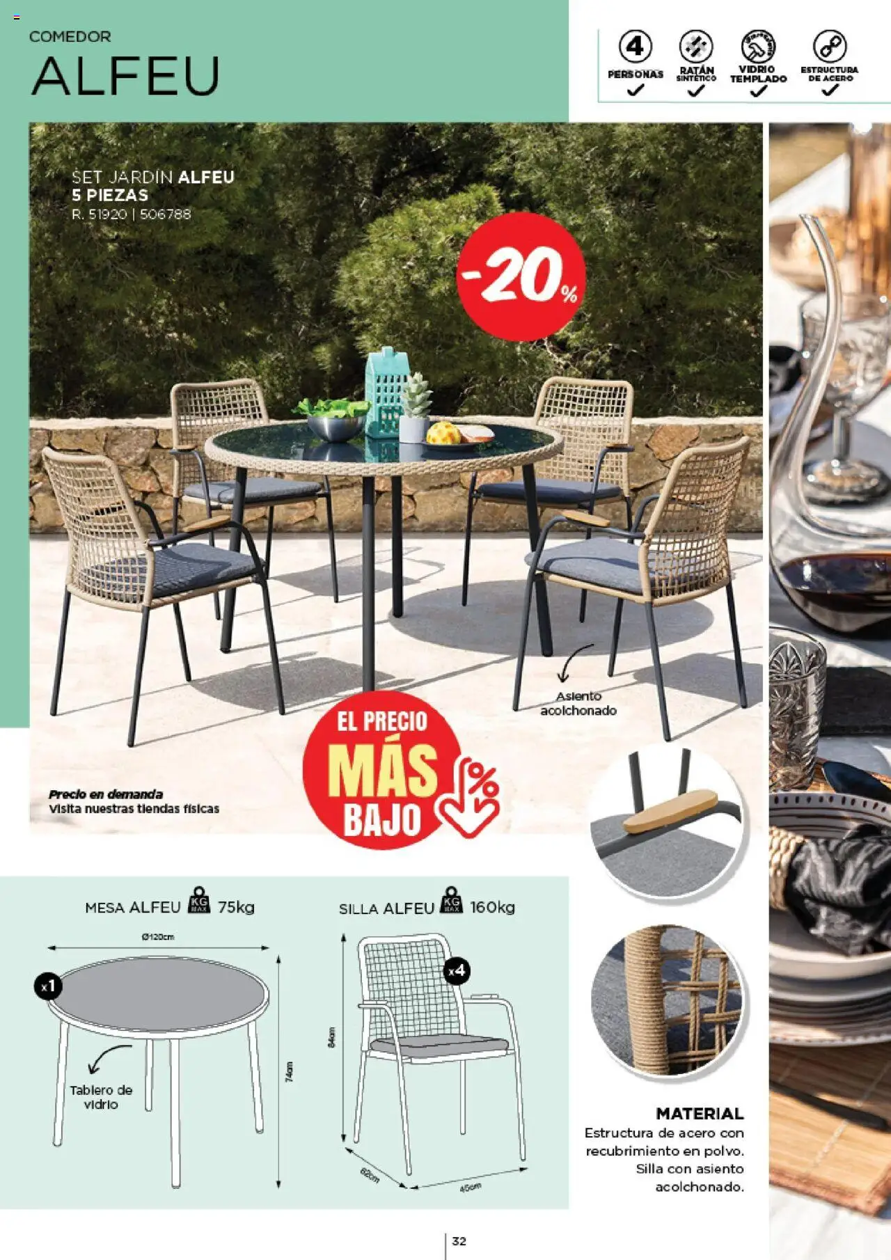 Espaço Casa - Catálogo AireLibre 2025 │ válido de 12.05.2025 | Página: 32 | Produtos: Mesa