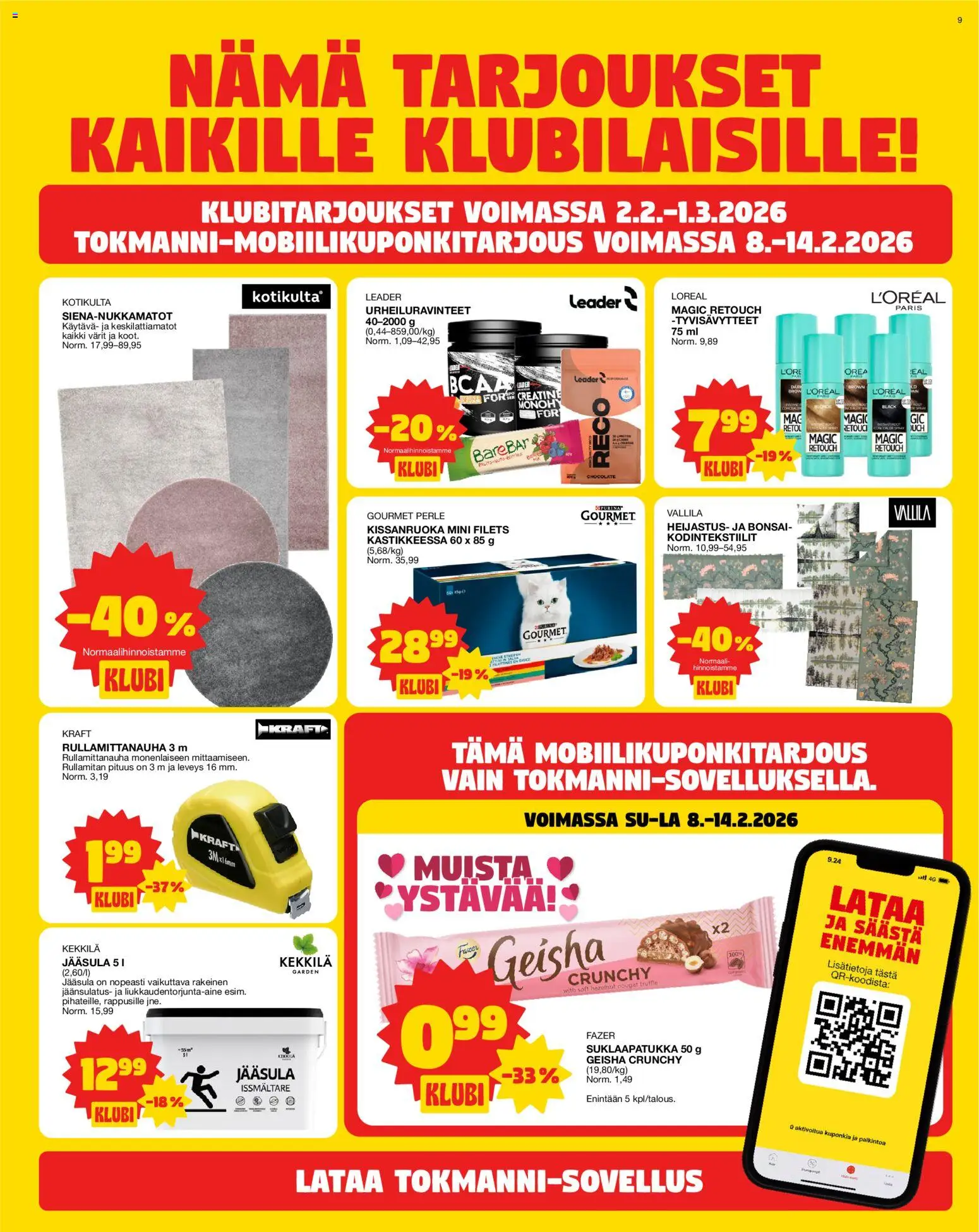 Tokmanni tarjoukset – voimassa 09.02.2026 alkaen | Sivu: 9