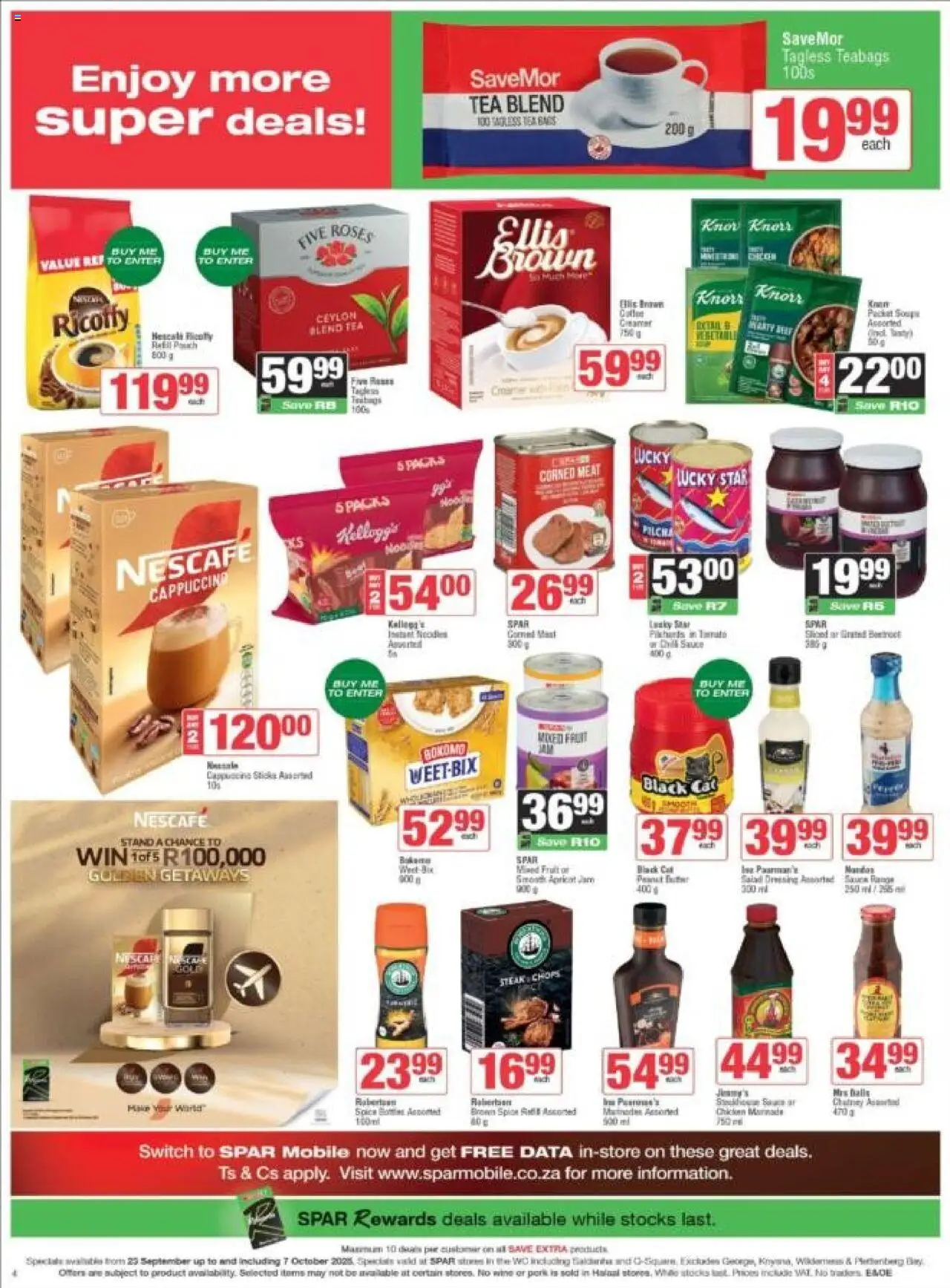 New Spar catalogue – valid from 23.09.2025 | Page: 4 | Products: Data, Jam, Fruit, Chilli