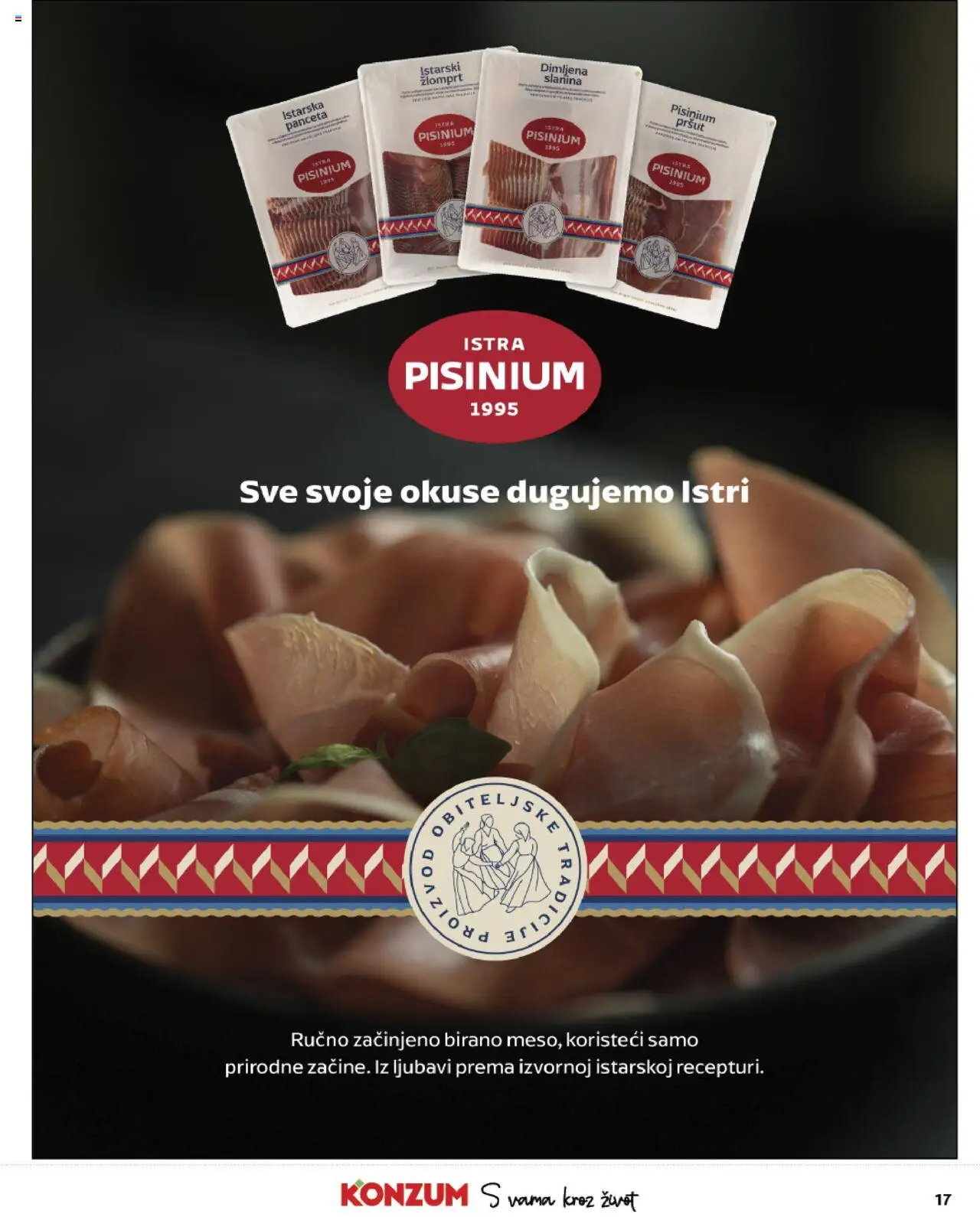 Konzum katalog | vrijedi od 01.10.2025 | Stranica: 17 | Proizvodi: Pršut, Slanina, Panceta