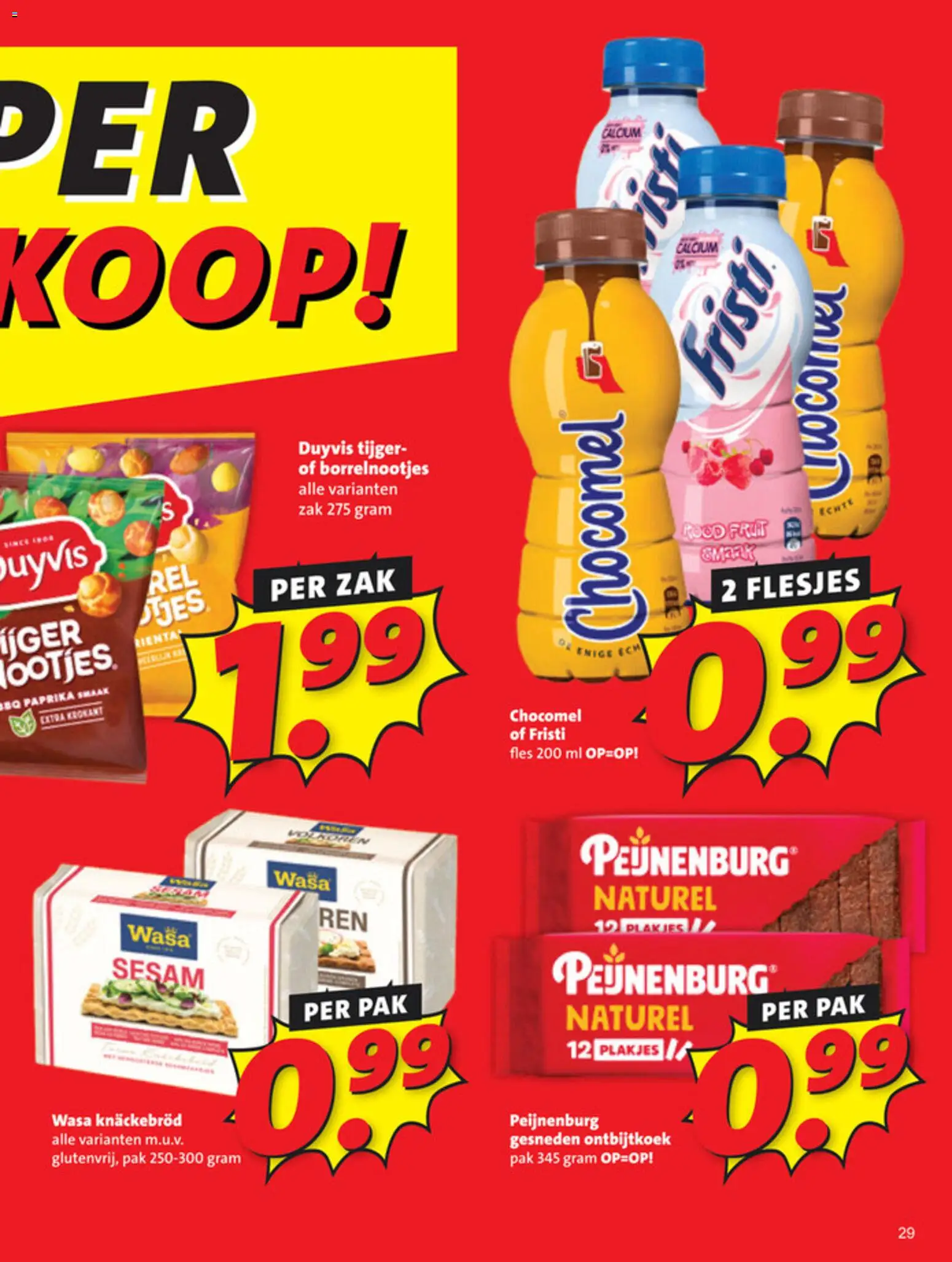 {H1} | Pagina: 29 | Producten: Fles, Zak, Kész piskótalap