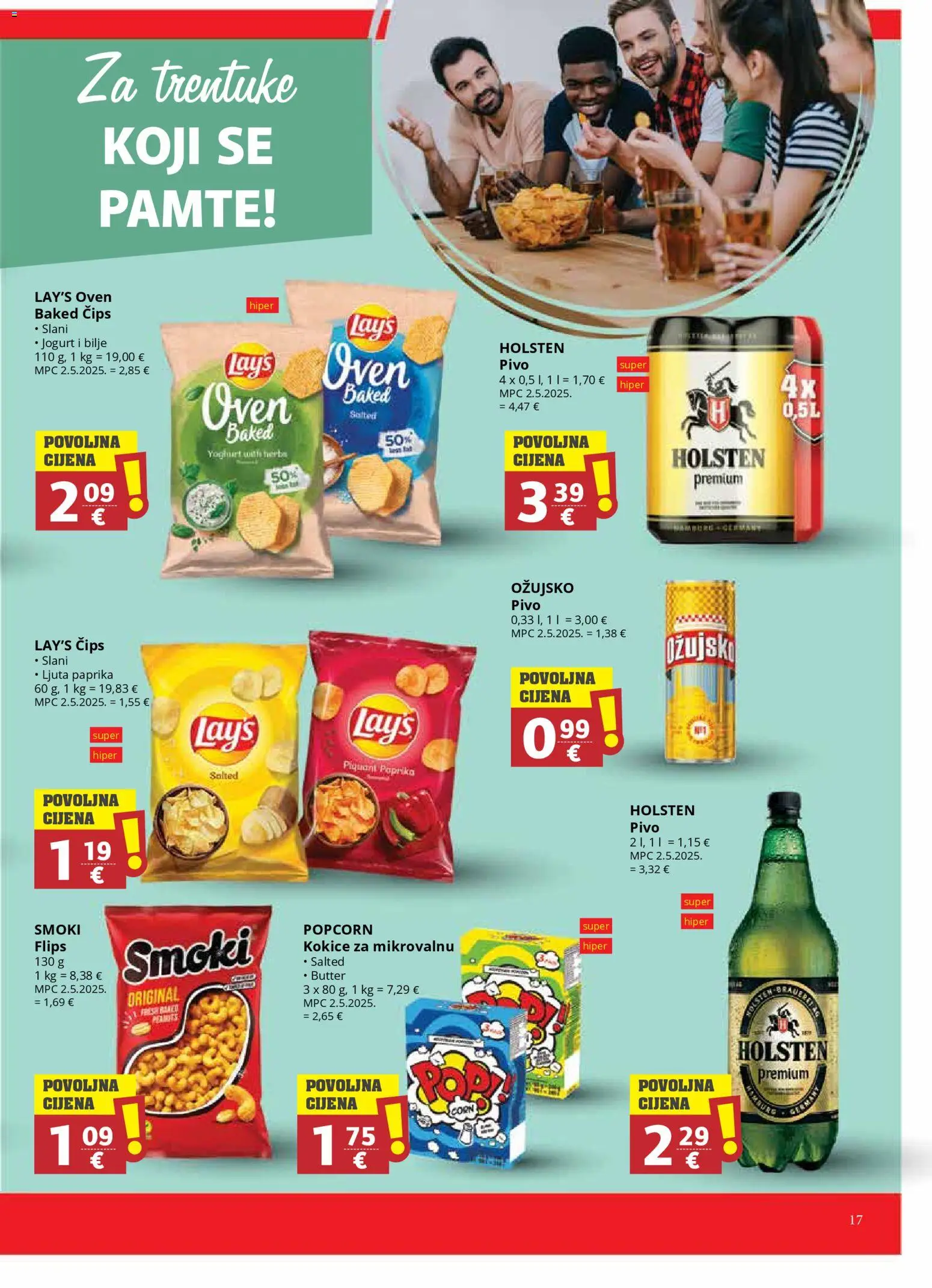 Ribola katalog | vrijedi od 18.02.2026 | Stranica: 17 | Proizvodi: Jogurt, Paprika, Kokice, Ožujsko