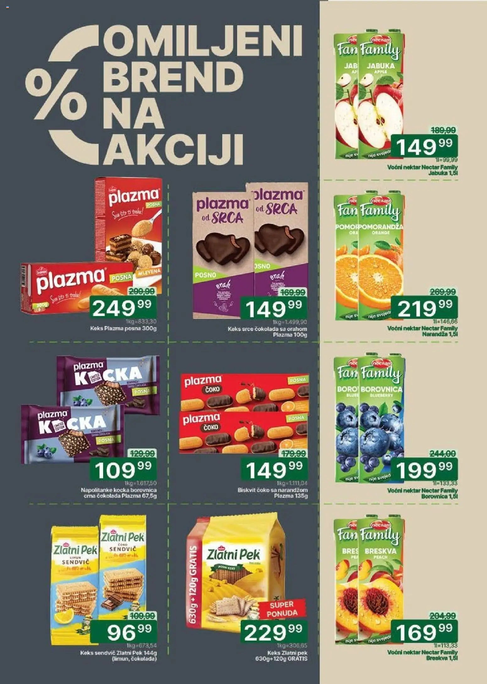 Univerexport katalog - važi od 02.03.2026 | Strana: 24 | Proizvode: Keks, Plazma, Napolitanke, Breskva