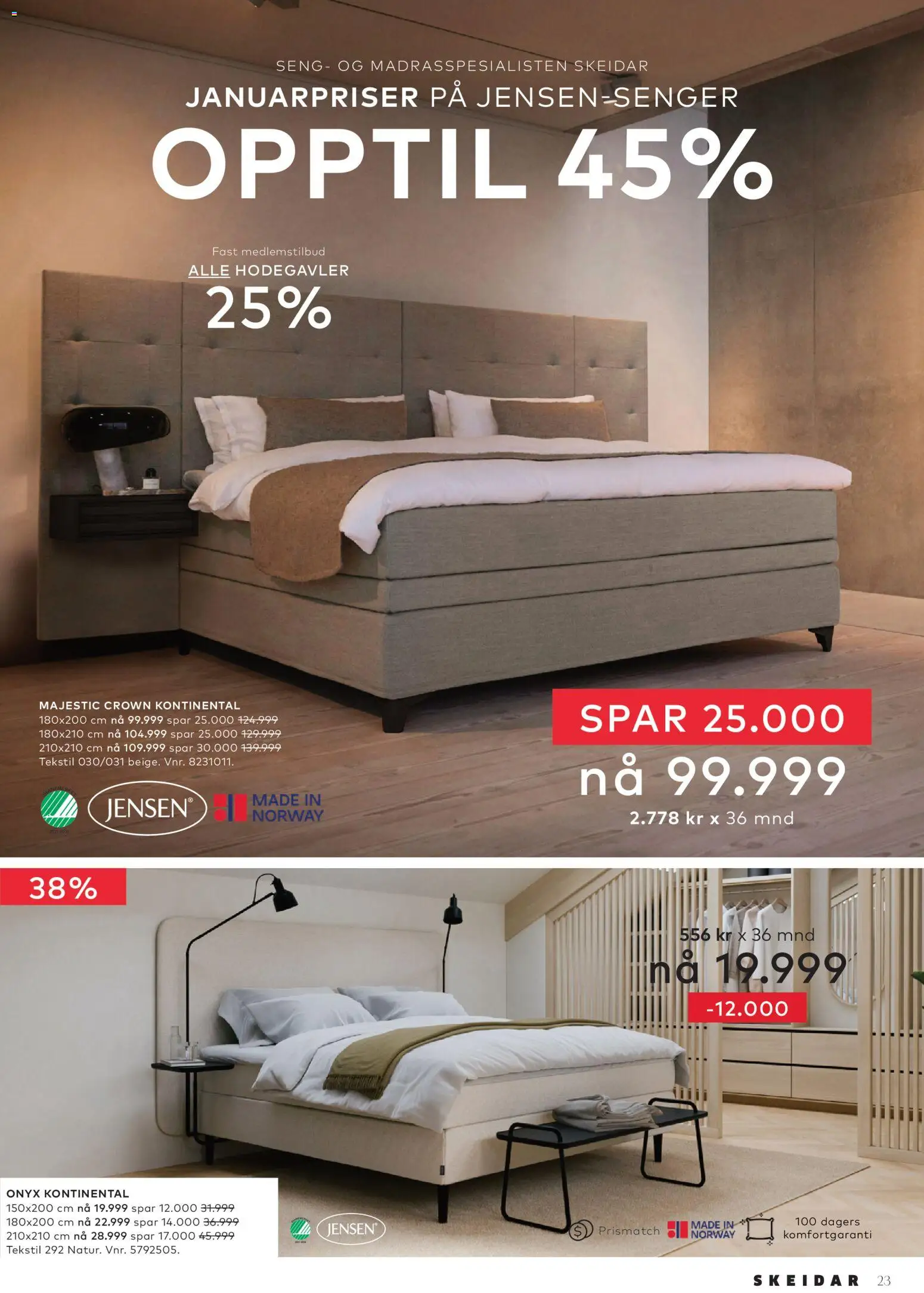 {H1} | Side: 23 | Produkter: Seng