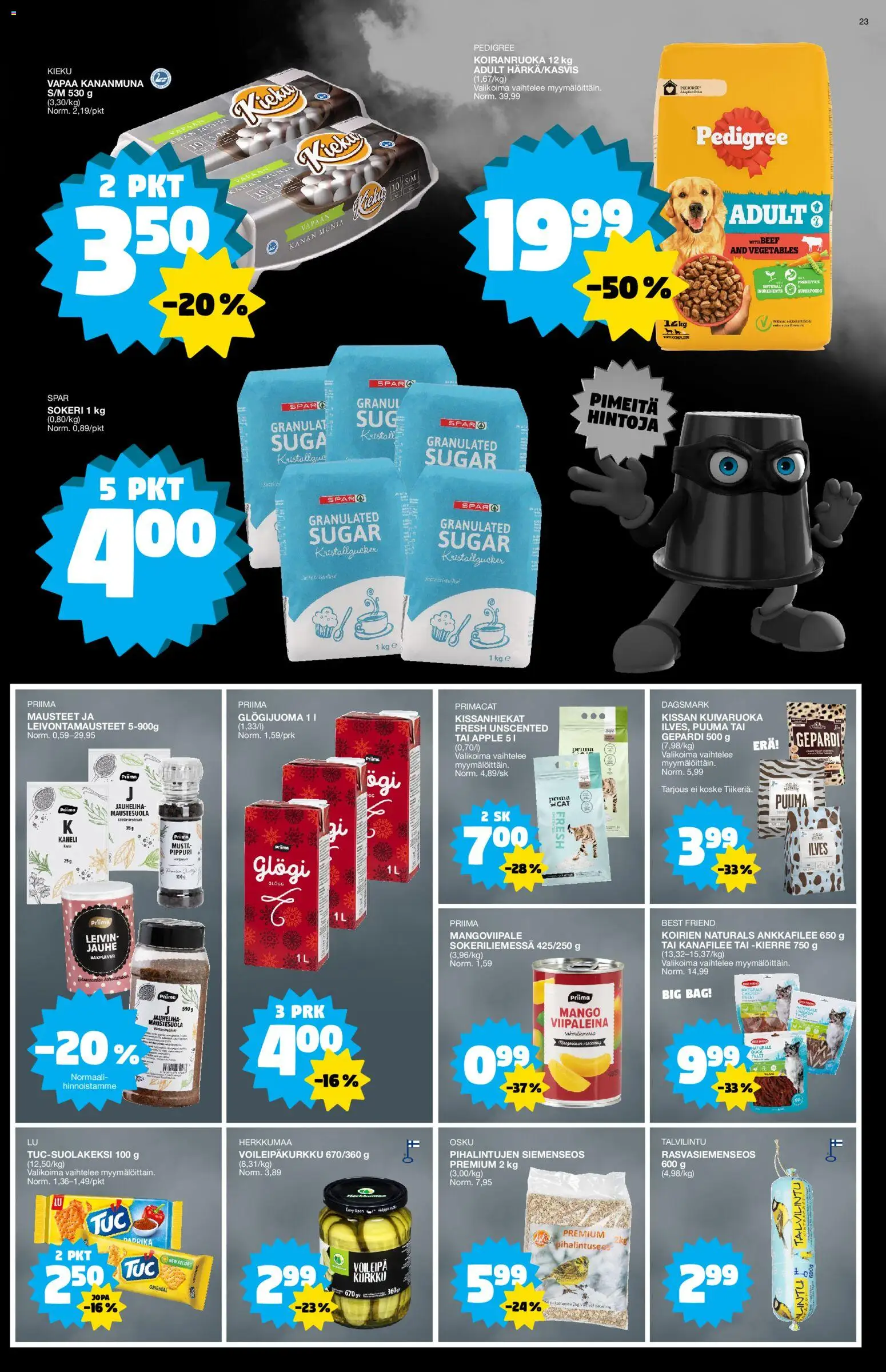 Tokmanni - Black Friday – voimassa 24.11.2025 alkaen | Sivu: 23 | Tuotteet: Jauheliha, Kaneli, Koiranruoka, Pippuri