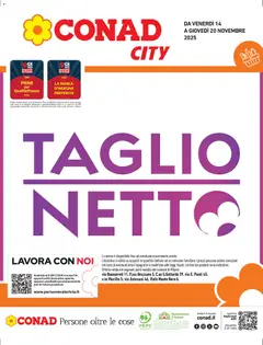 Anteprima del volantino Conad City Lombardia catalogo valido a partire dal 14.11.2025