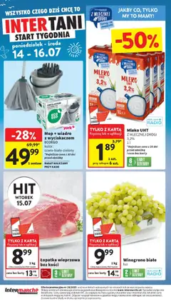 Intermarche Gazetka od 10.07.2025 | Strona: 41 | Produkty: Karta, Winogrono, Radio, Mleko