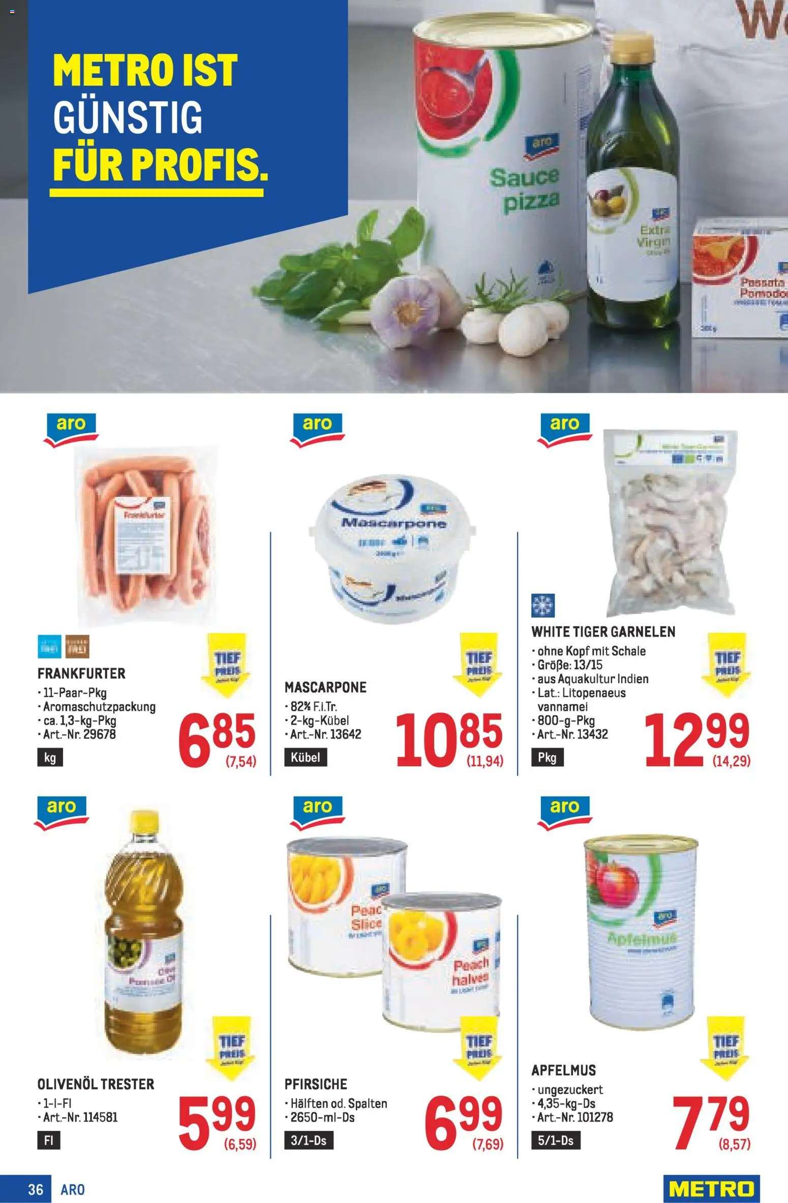 Metro angebote Profi gültig ab 30.04.2026 | Seite: 36 | Produkte: Pizza