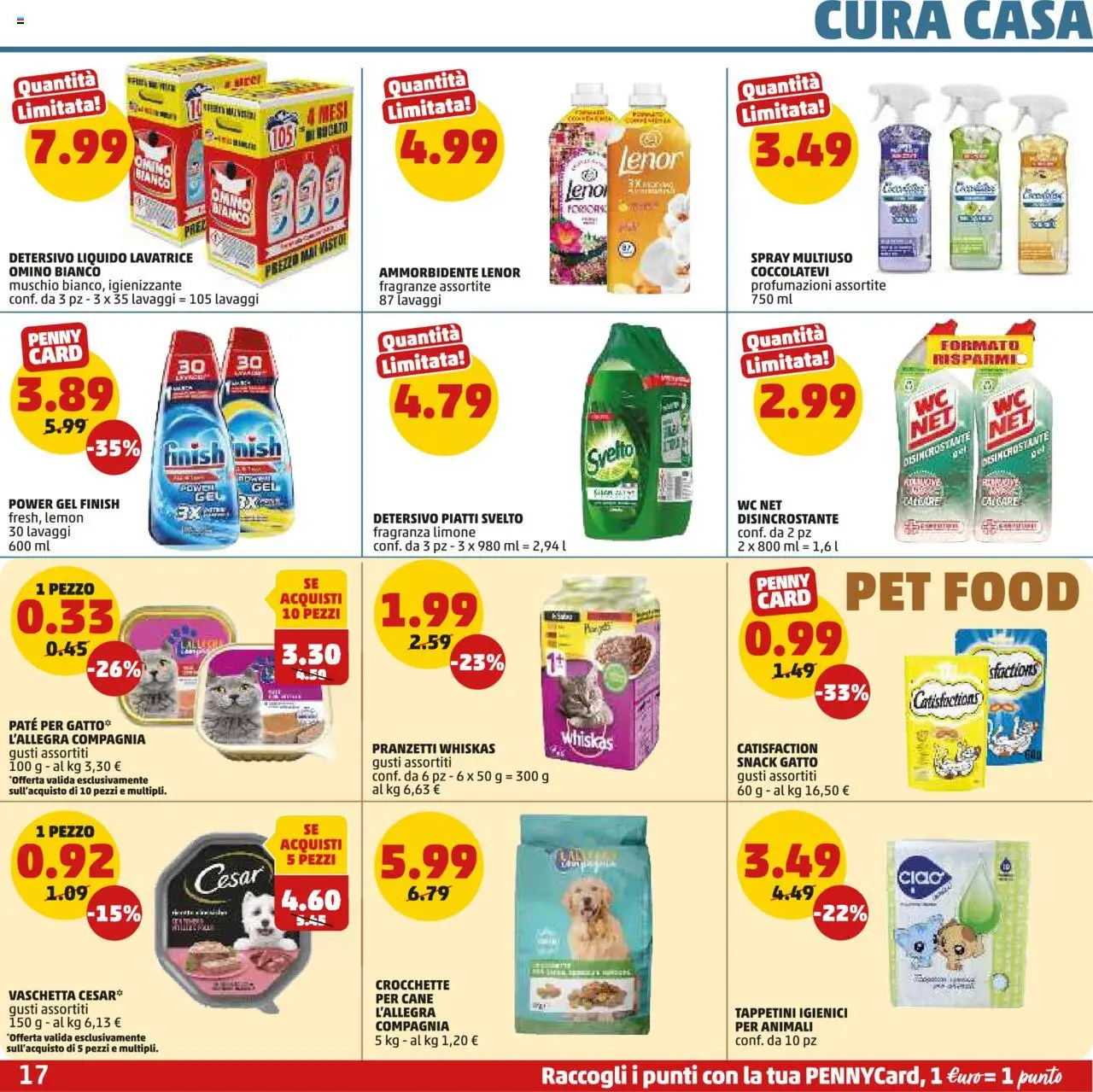 Volantino PENNY del 17.07.2025 | Pagina: 17 | Prodotti: Paté, Crocchette, WC, Fragranza
