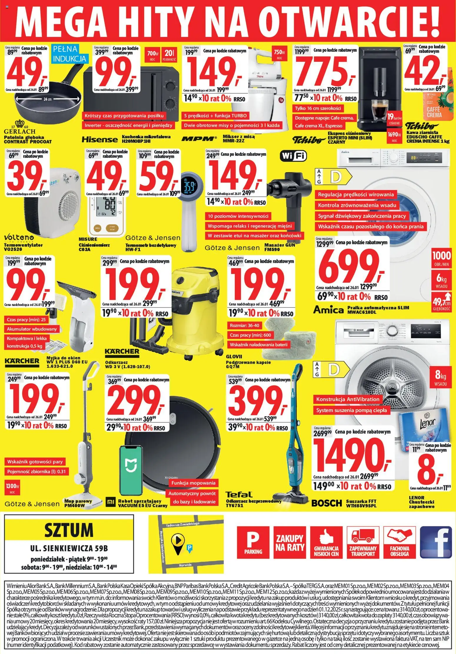 Mediaexpert Gazetka - Wielkie otwarcie Sztum od 15.01.2026 | Strona: 8 | Produkty: Kapcie, Kuchenka mikrofalowa, Kuchenka, Ciśnieniomierz