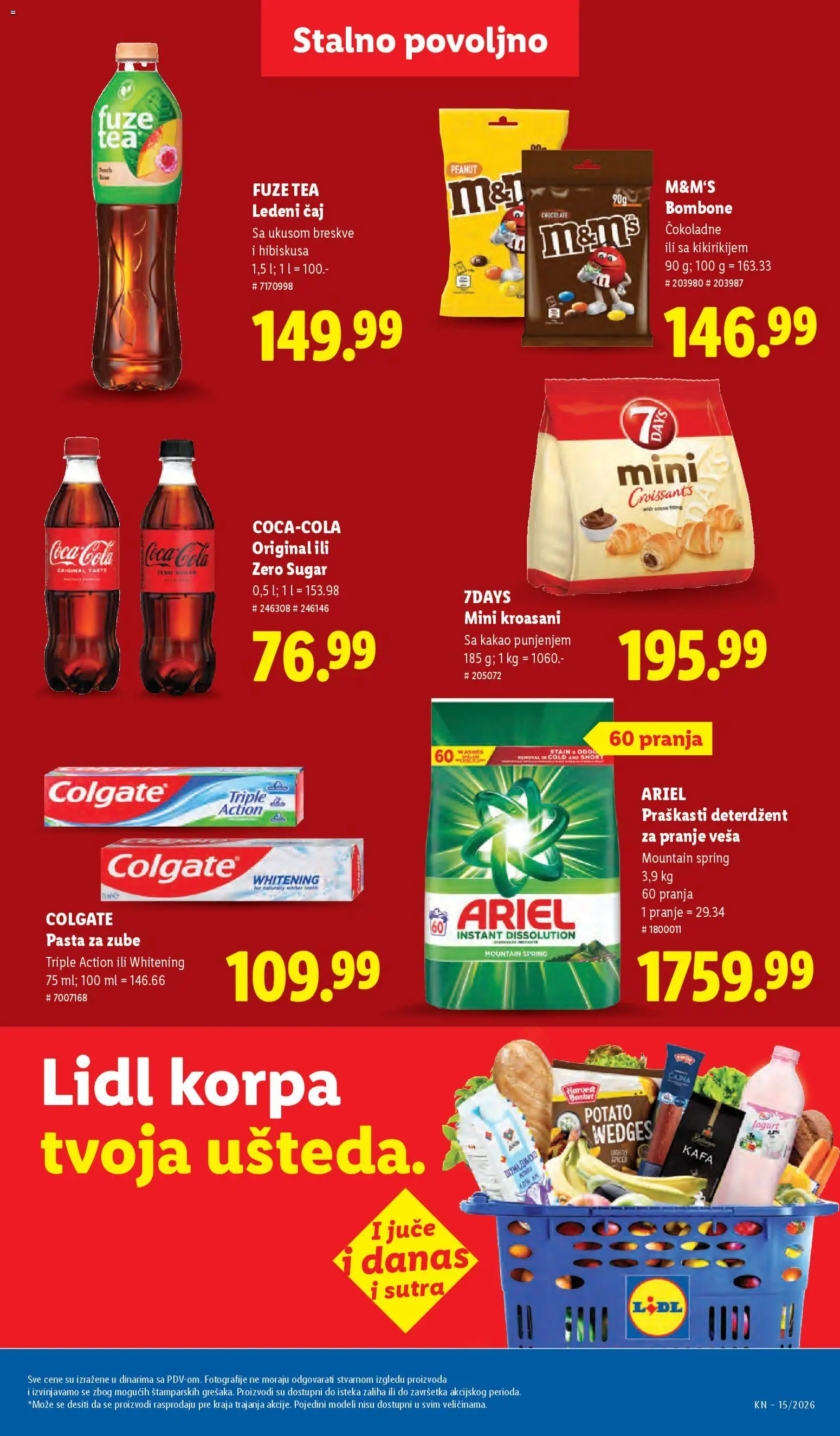Lidl katalog - važi od 09.04.2026 | Strana: 49 | Proizvode: Colgate, Coca Cola, Candy, Čaj