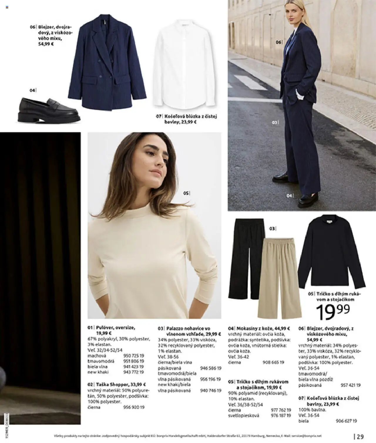 Nové Bonprix akcie – leták je platný od 14.10.2025 | Strana: 31 | Produkty: Blúzka, Nohavice, Mokasíny, Taška