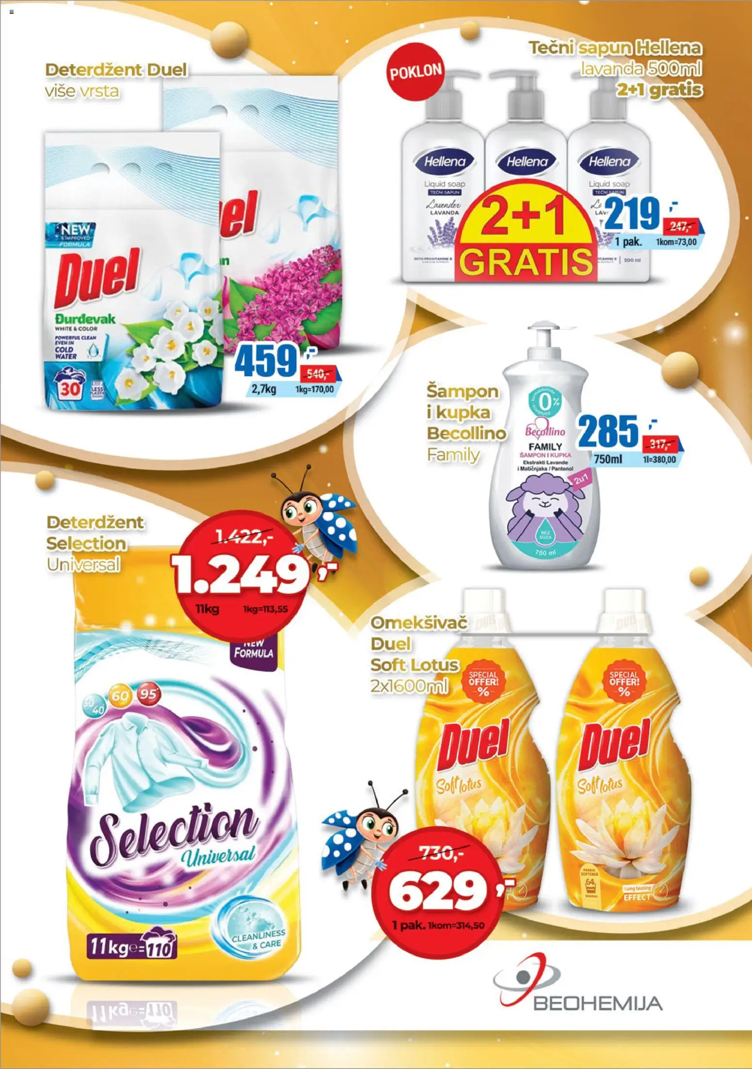 Trnava Promet katalog - važi od 12.02.2026 | Strana: 21 | Proizvode: Deterdžent, Tečni sapun, Šampon, Sapun