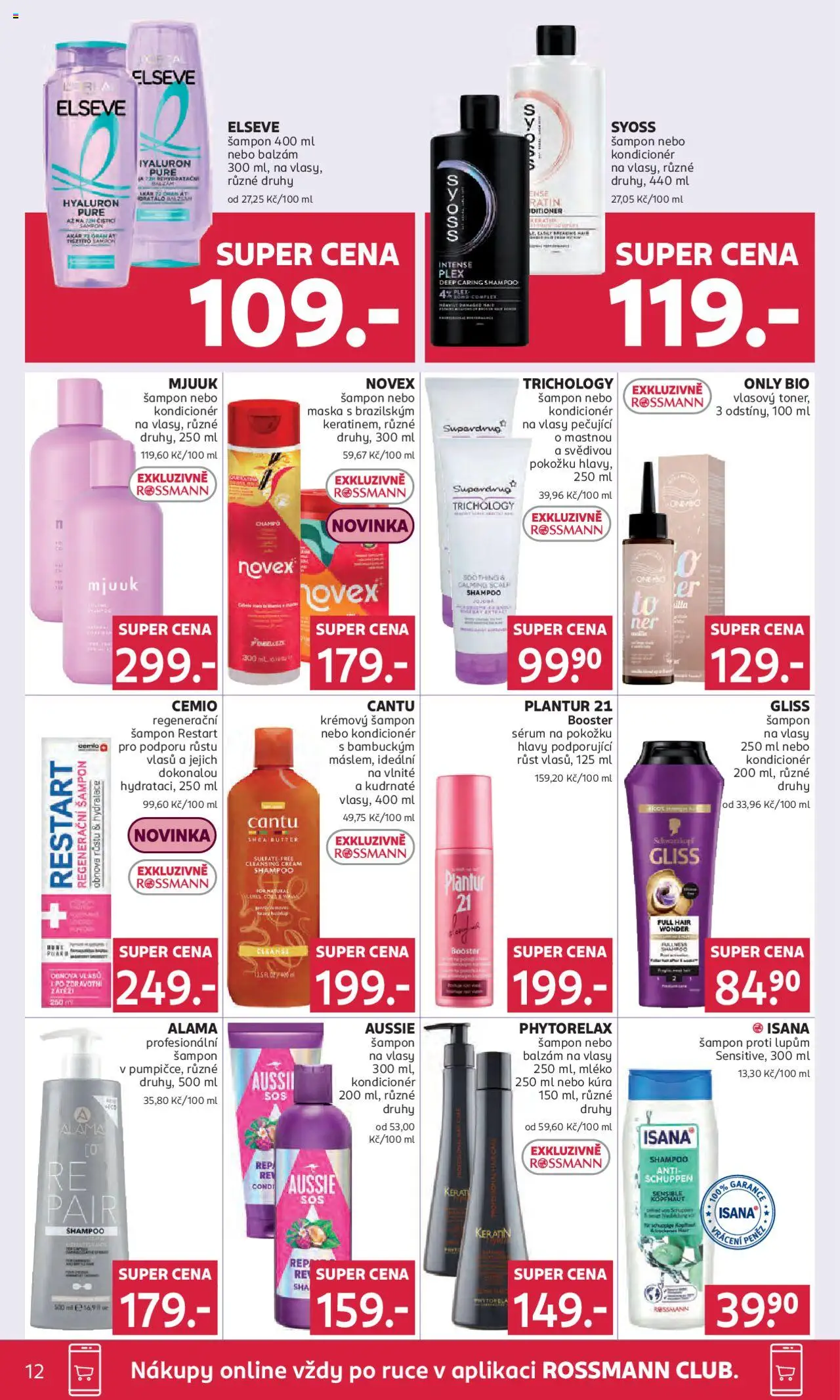Rossmann leták od 04.06.2025 | Strana: 12 | Produkty: Syoss, Mléko, Sérum, Maska