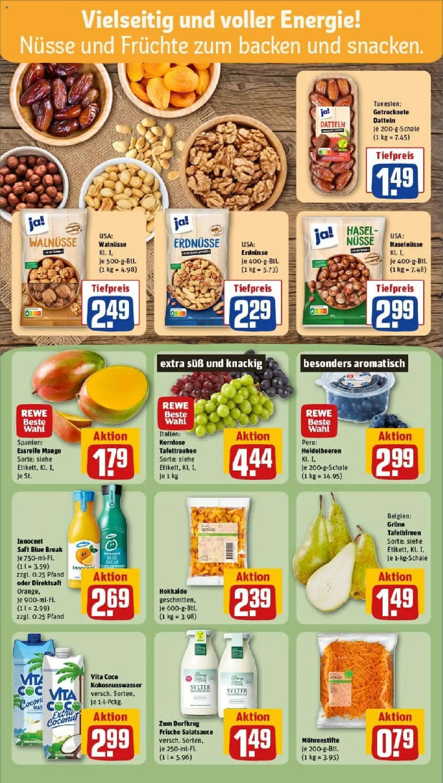 Rewe prospekt Offenbach / Bieber	 – gültig ab 26.10.2025 | Seite: 8 | Produkte: Walnüsse, Dressing, Mango, Nüsse