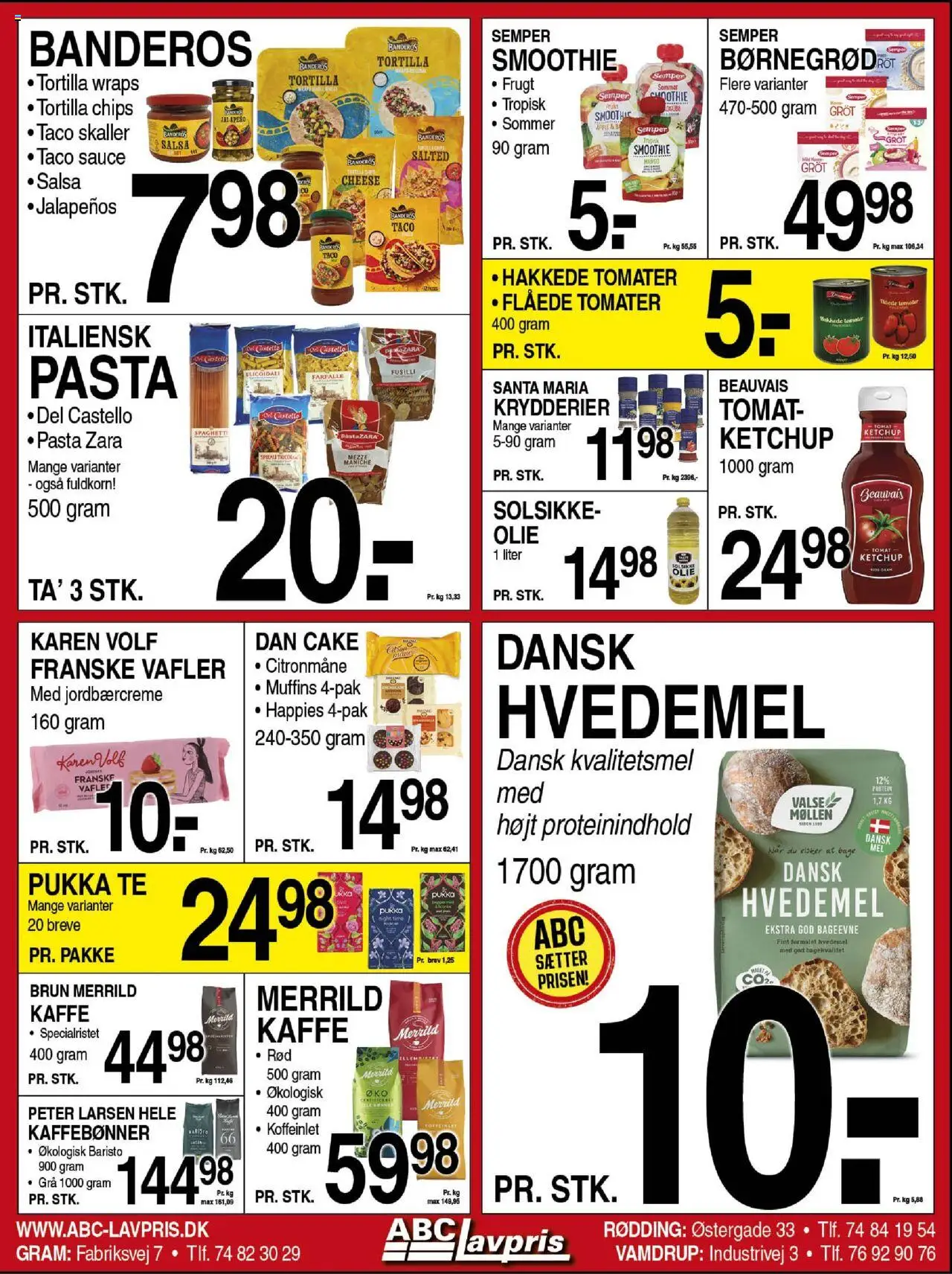 Abc Lavpris Tilbudsavis gyldig fra 06.08.2025 | Side: 6 | Produkter: Kaffe, Spaghetti, Ketchup, Taco