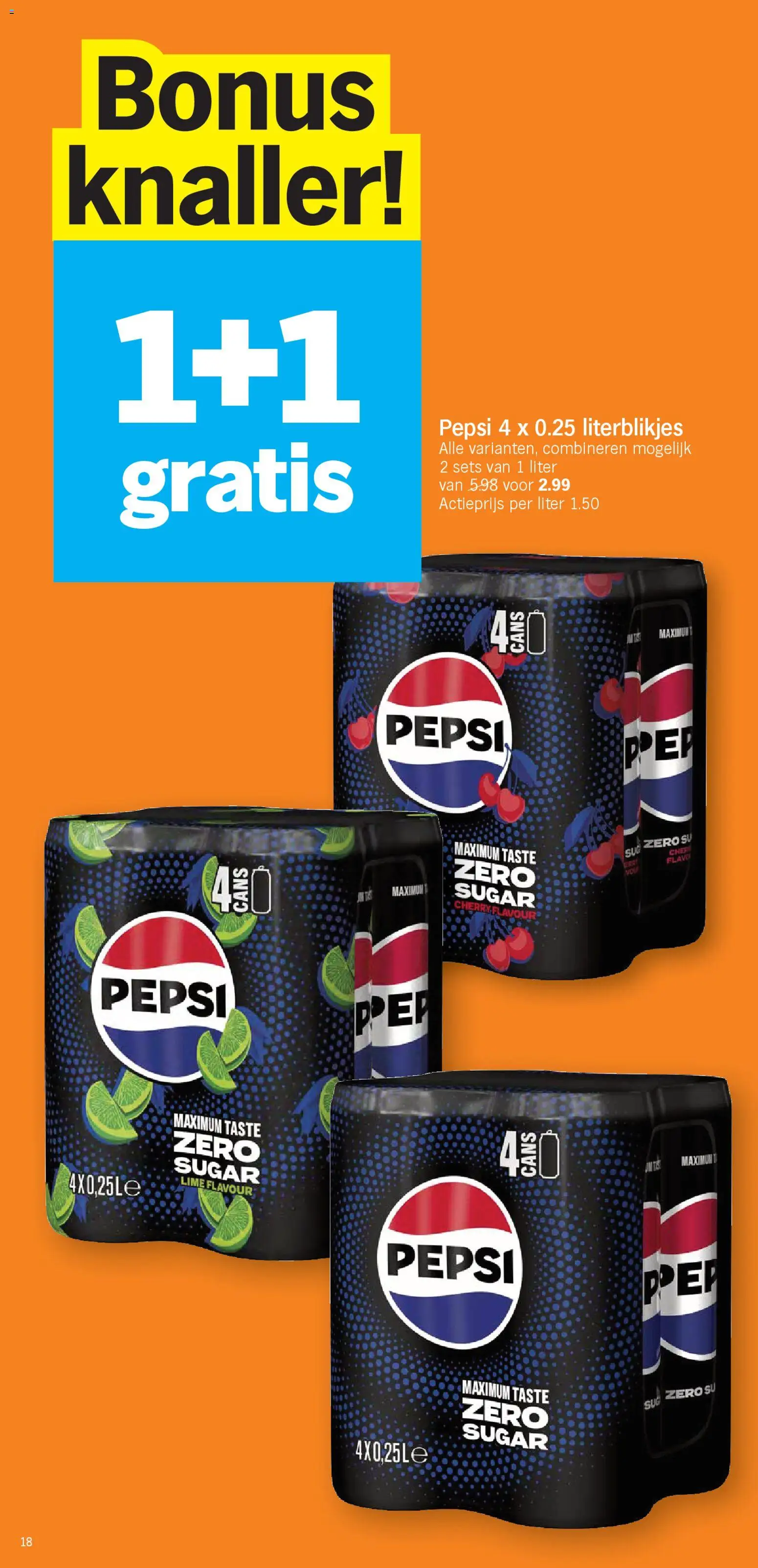 {H1} | Pagina: 18 | Producten: Pepsi