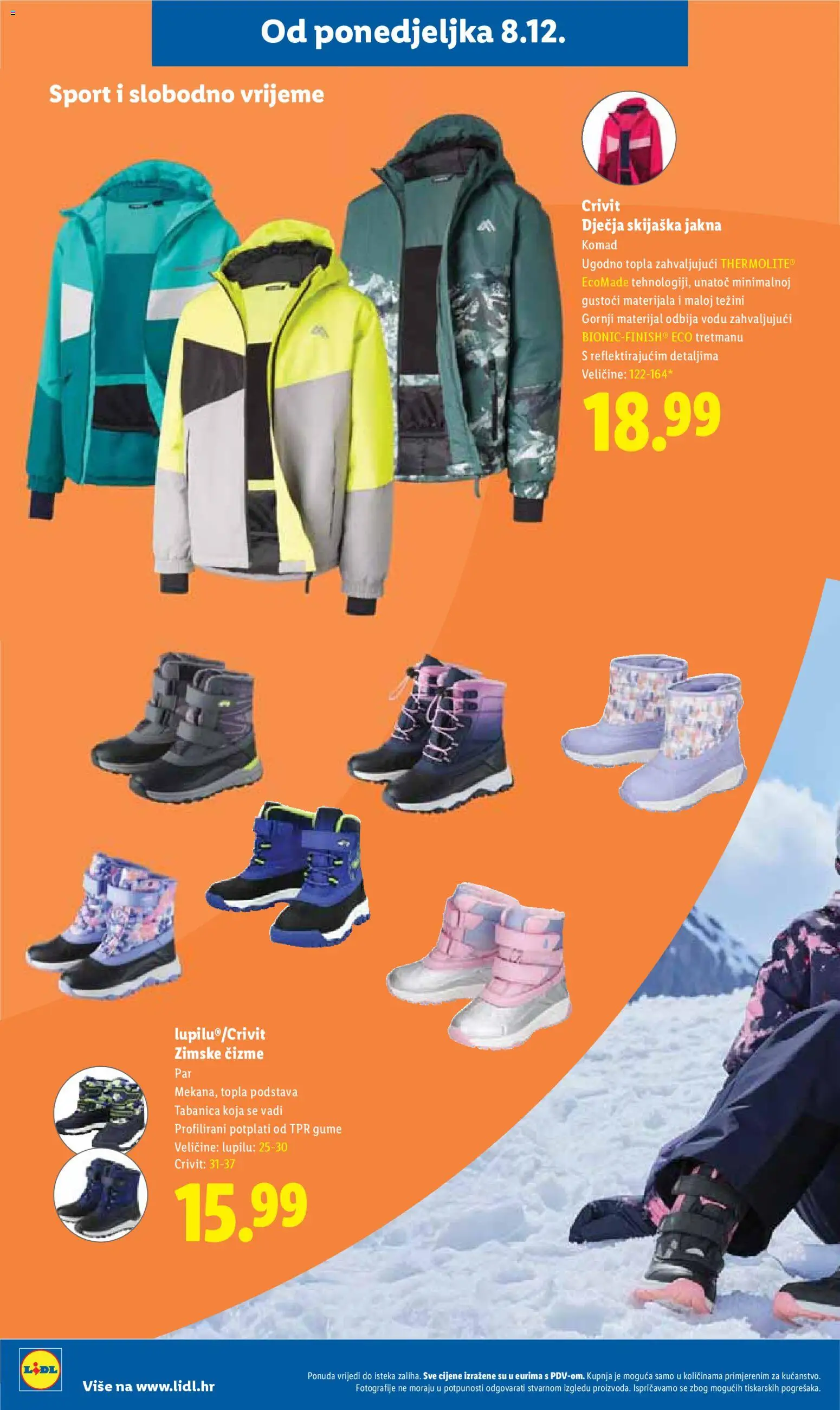 Lidl katalog | vrijedi od 08.12.2025 | Stranica: 56 | Proizvodi: Jakna, Čizme