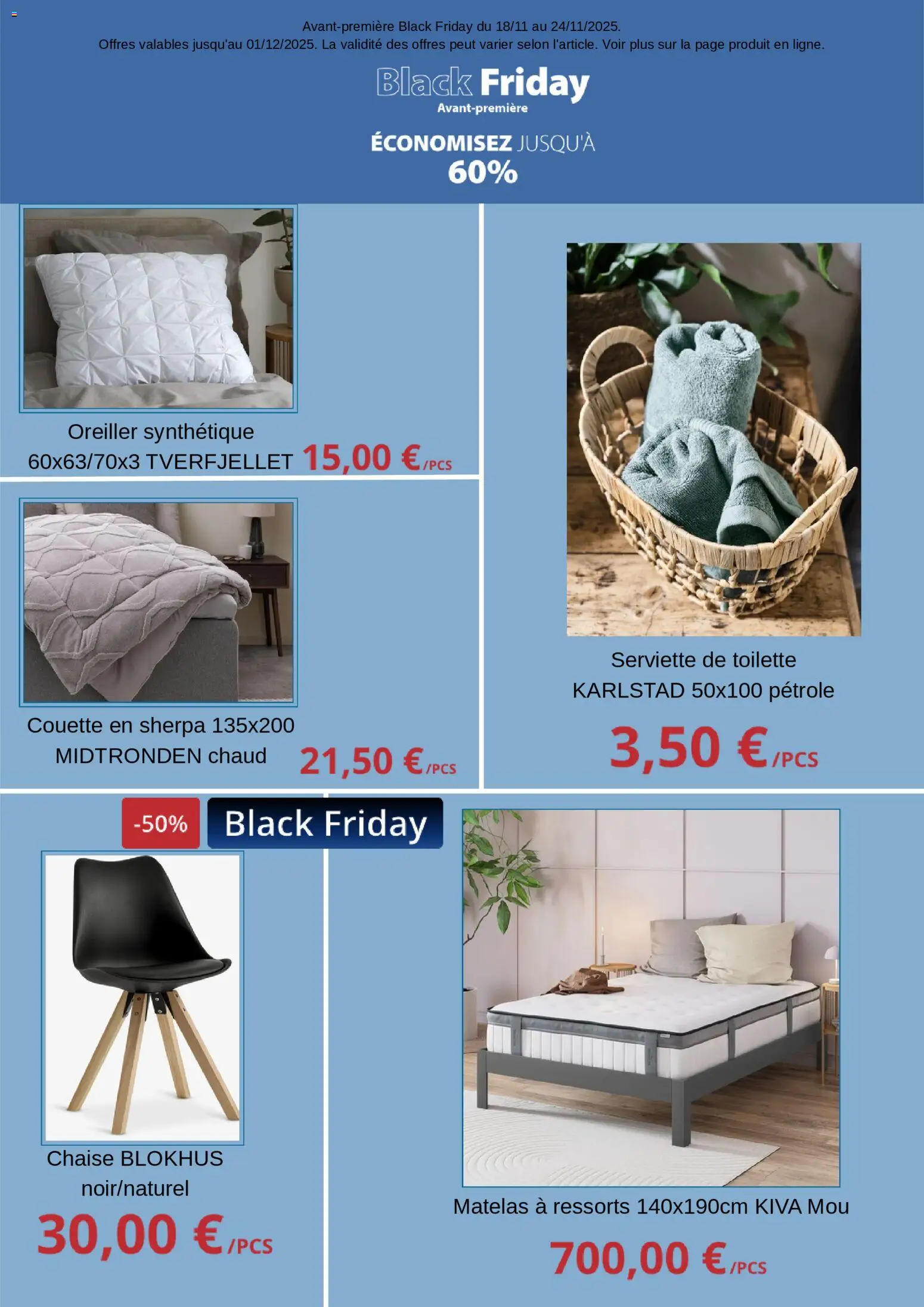 {H1} | Page: 2 | Produits: Matelas, Oreiller, Chaise, Couette