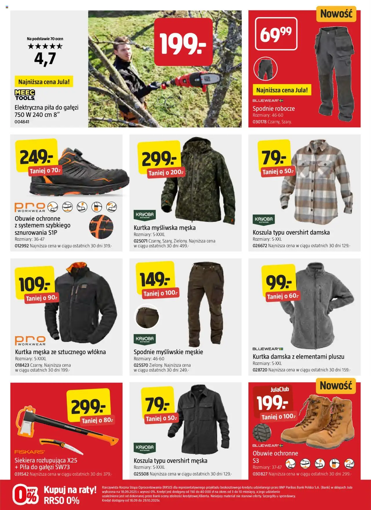 Jula Gazetka od 16.10.2025 | Strona: 4 | Produkty: Koszula, Kurtka, Spodnie, Myśliwska