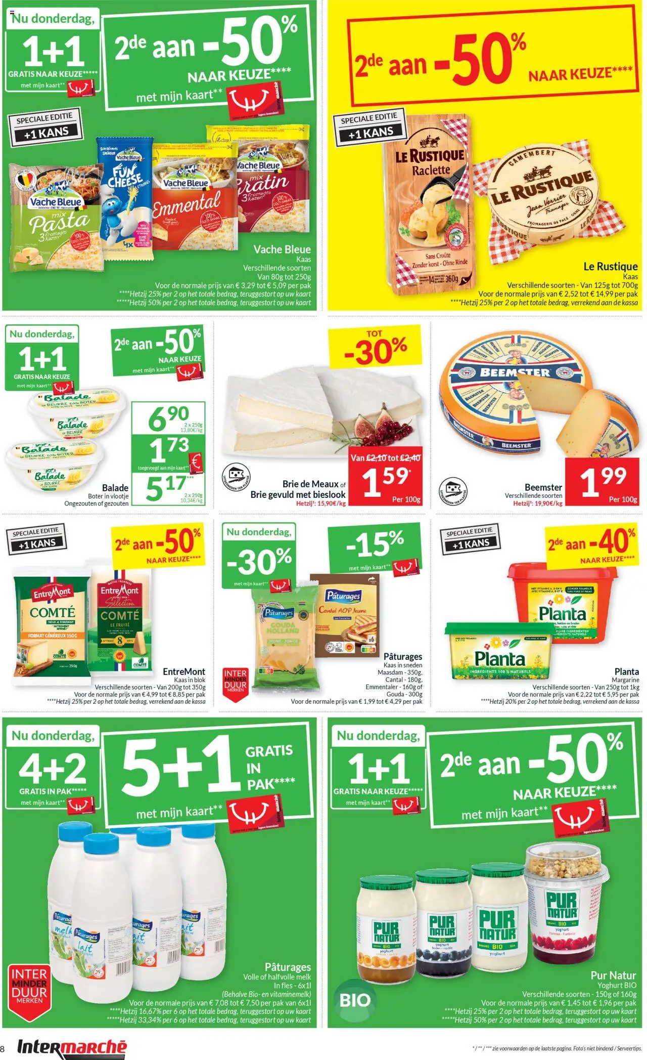 {H1} | Pagina: 8 | Producten: Pasta, Halfvolle Melk, Kaart, Kaas