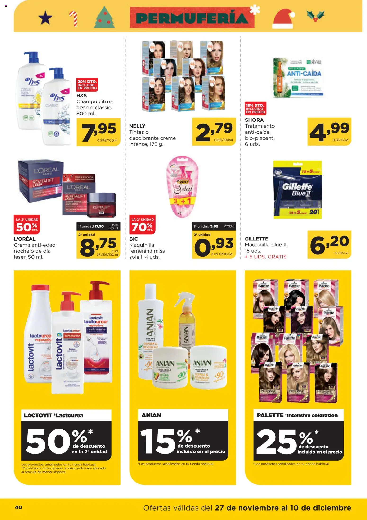 Alimerka folleto Castilla y León │ válido desde el 27.11.2025 | Página: 40 | Productos: Champú, Crema