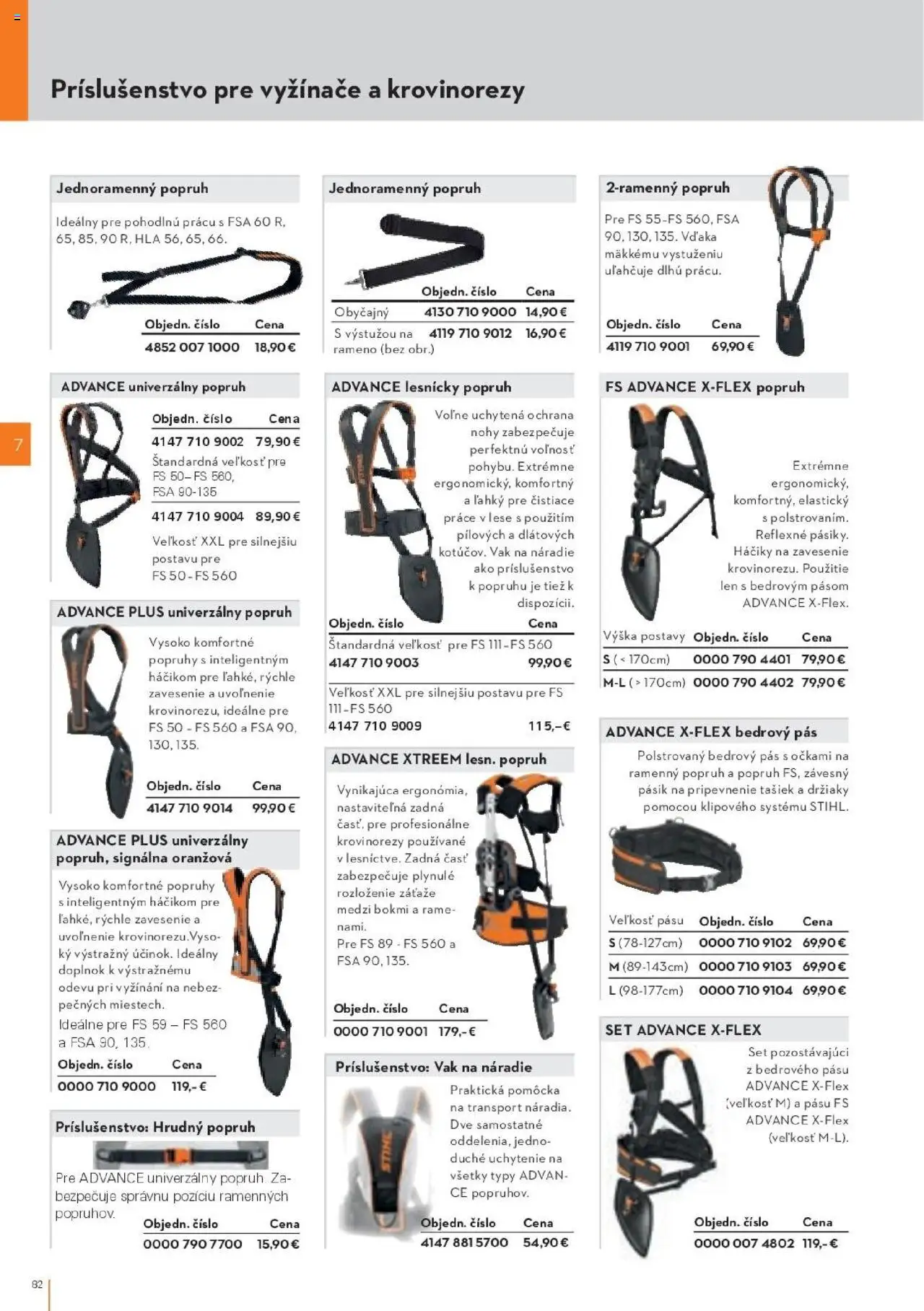 Nové STIHL akcie – leták je platný od 29.09.2025 | Strana: 82 | Produkty: Pás, Vyžínače, Náradie