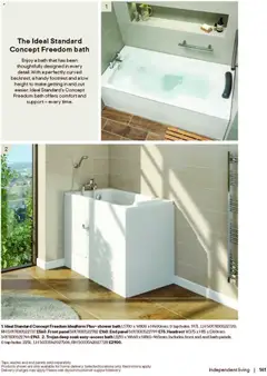 Preview of B&Q - Bathrooms valid from 16.12.2025 | Page: 161 | Products: Bath, Shower