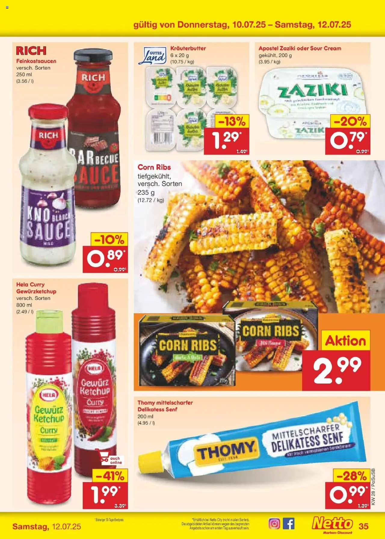 Netto Marken-Discount prospekt Regensburg	 - gültig ab dem 06.07.2025 | Seite: 51 | Produkte: Butter, Kräuterbutter, Ketchup