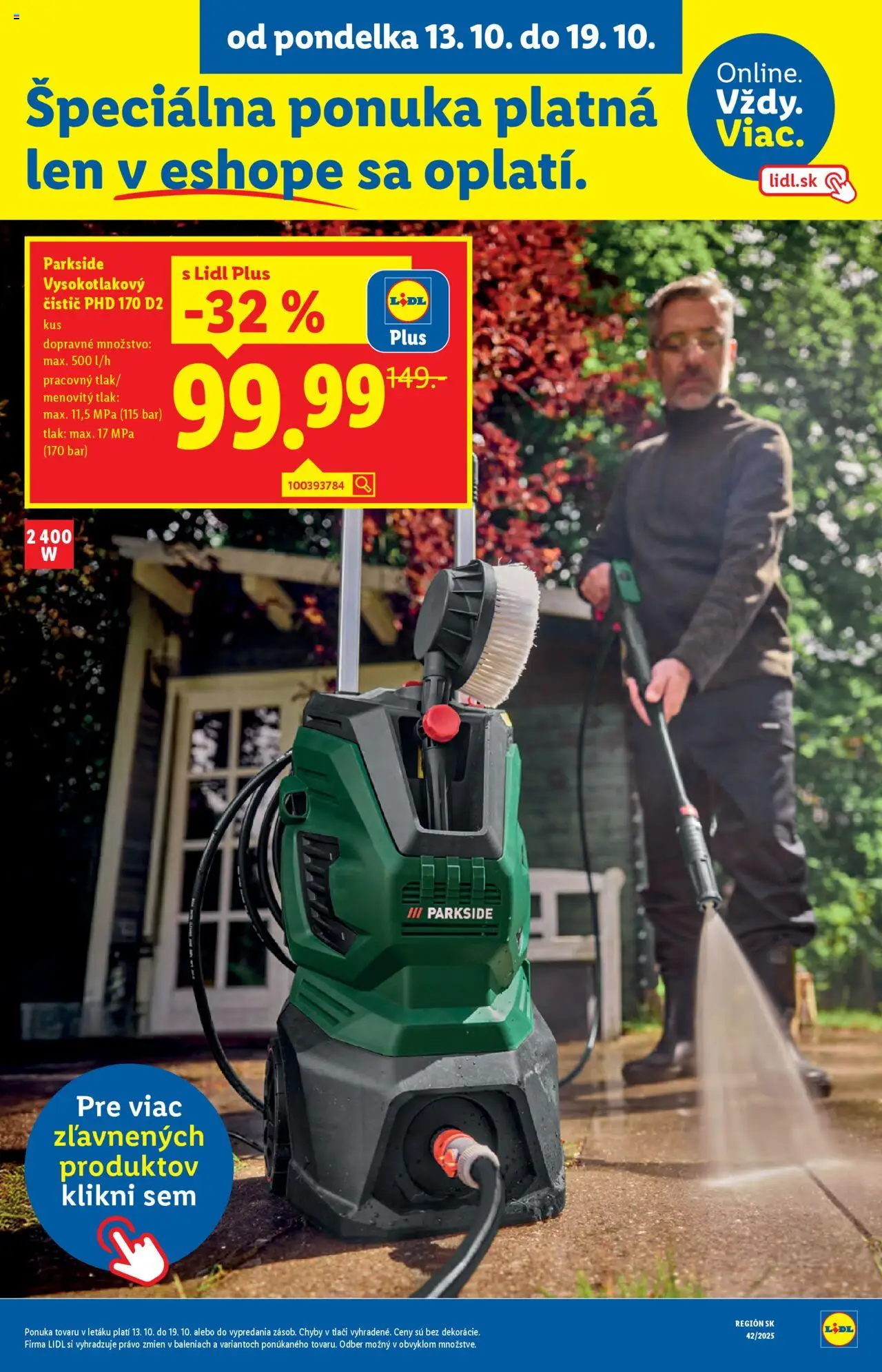 Nové Lidl akcie – leták je platný od 13.10.2025 | Strana: 69 | Produkty: Parkside