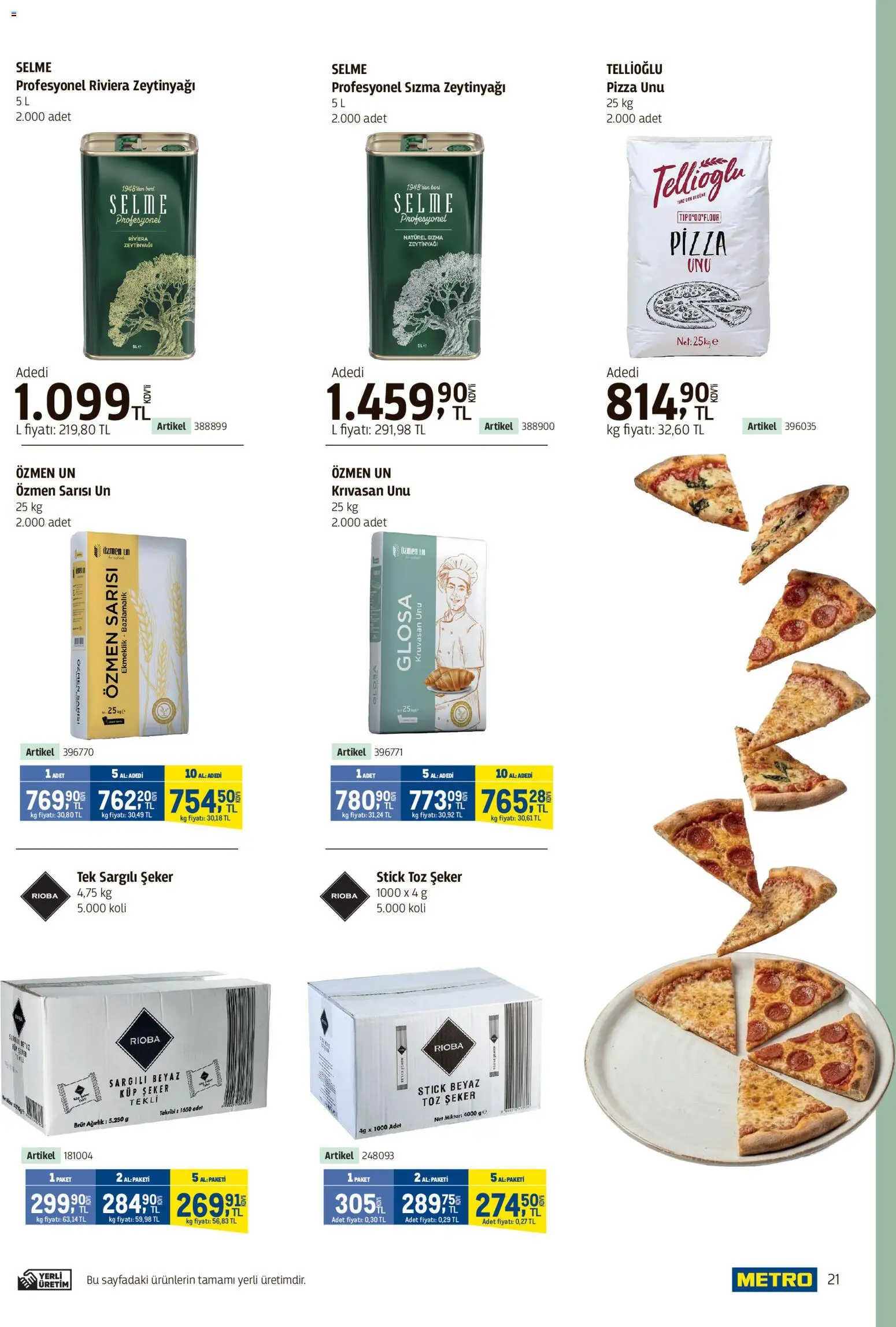 Metro - Kafeler & Pastaneler Kataloğu - 08.04.2026 tarihinden itibaren geçerlidir | Sayfa: 21 | Ürünler: Şeker, Toz şeker, Küp şeker, Ağırlık