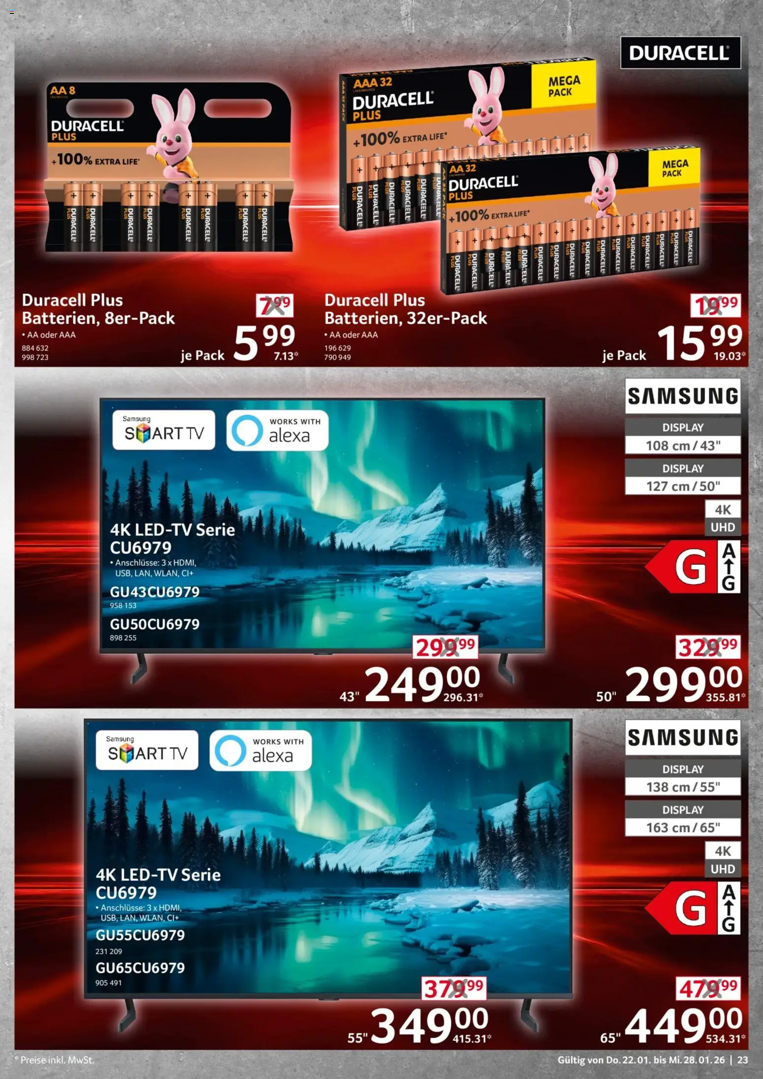 Selgros  Non Food – gültig ab 22.01.2026 | Seite: 23 | Produkte: Samsung, Smart TV, TV