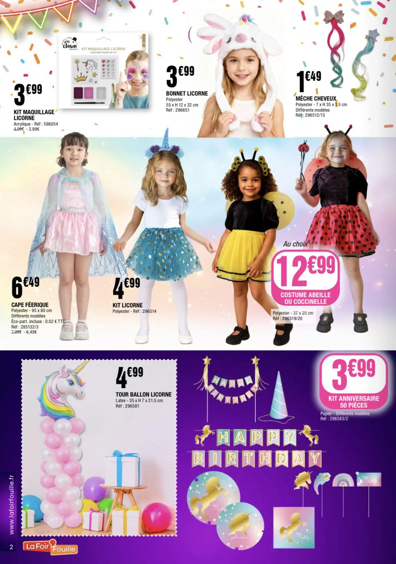 {H1} | Page: 2 | Produits: Bonnet, Maquillage, Costume