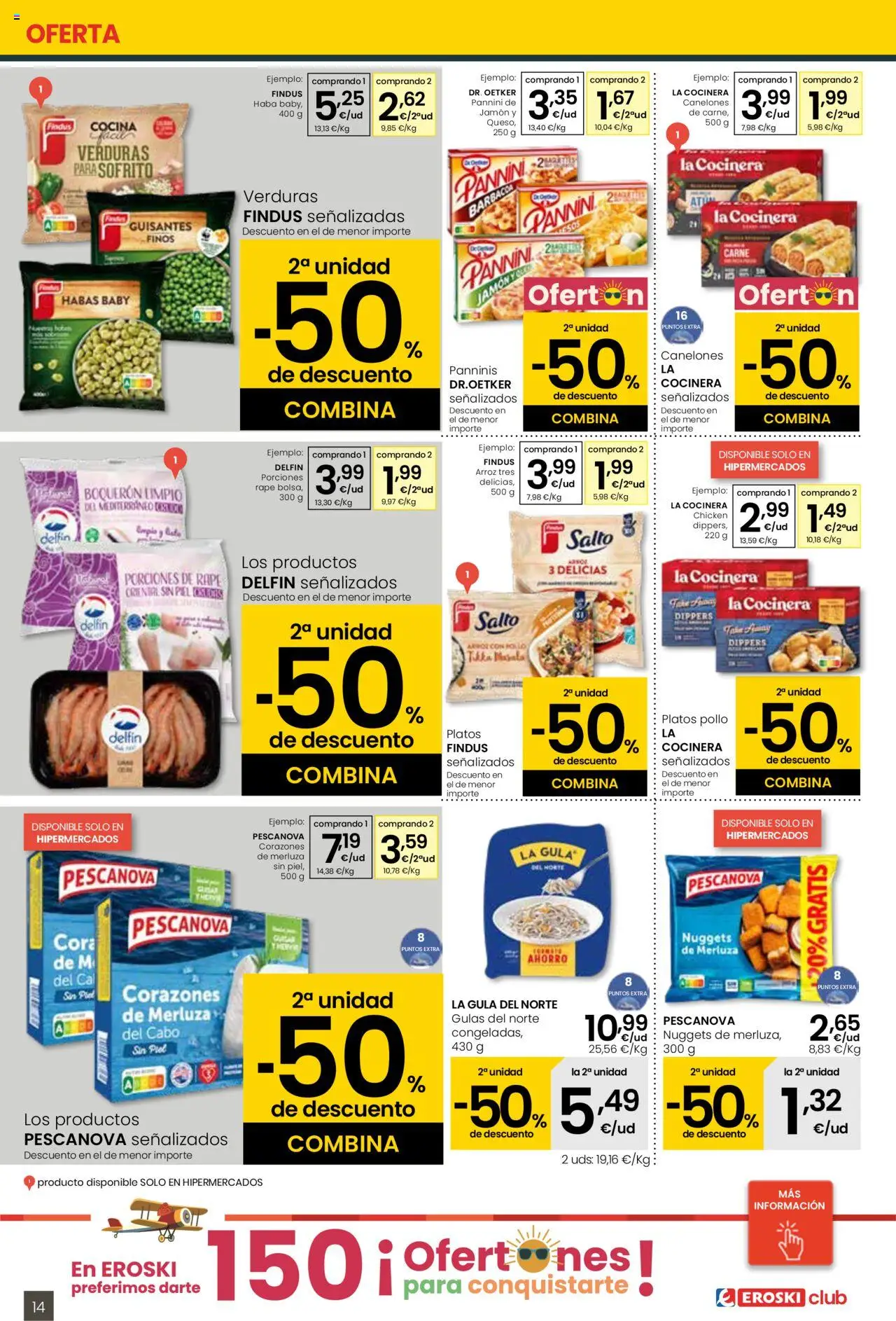 Eroski folleto │ válido desde el 29.05.2025 | Página: 14 | Productos: Jamón, Bolsa, Barbacoa, Canelones