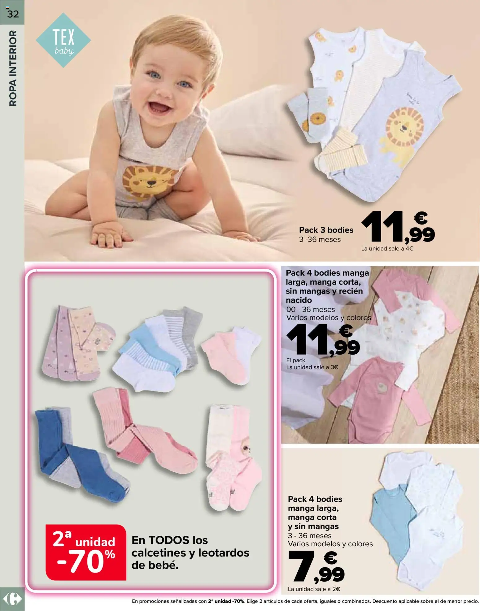Carrefour Bebé │ válido desde el 25.02.2026 | Página: 32 | Productos: Ropa interior, Ropa