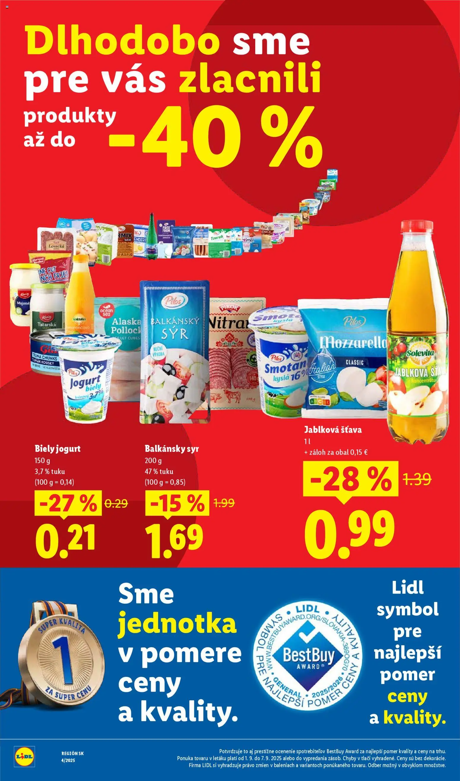 Nové Lidl akcie – leták je platný od 22.01.2026 | Strana: 33 | Produkty: Syr, Jogurt, Apple, Balkánsky syr